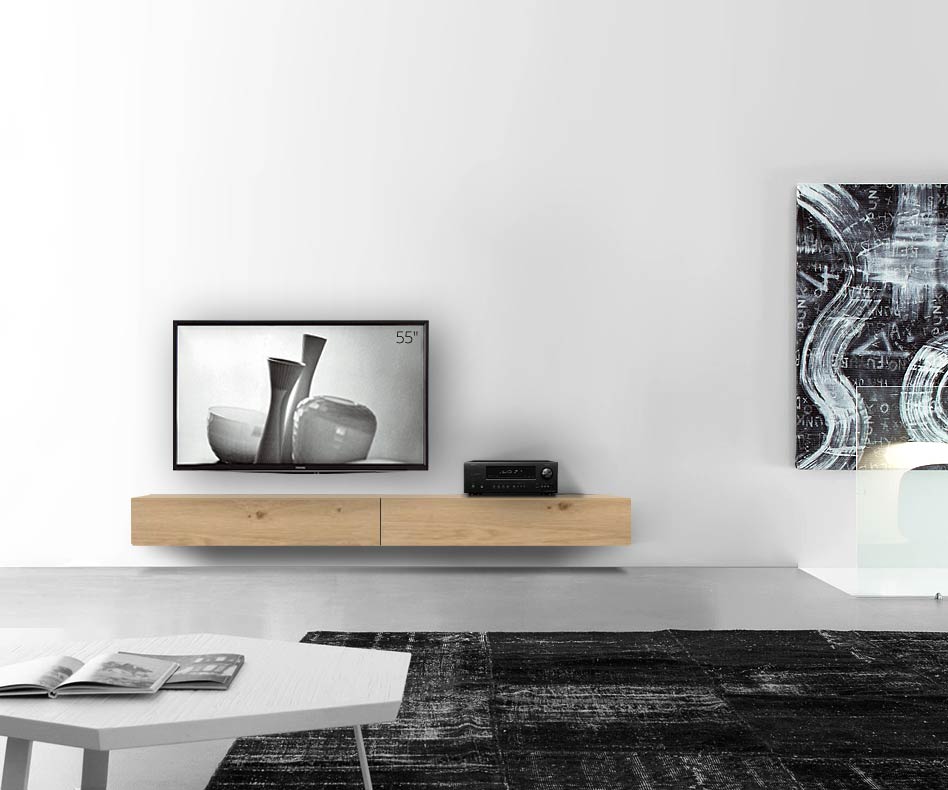 Livitalia Holz Design Lowboard Konfigurator Wand 240 cm 24 cm 56 cm Eiche hell Livitalia Holz Design Lowboard Konfigurator Wand 240 cm 24 cm 56 cm Eiche hell