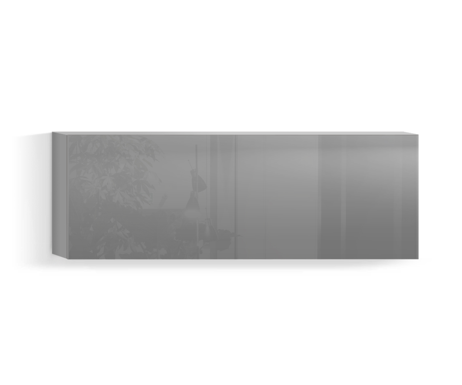 Design Wohnzimmer Hängeschrank Horizontal H42 B120 unten hellgrau430 Design Wohnzimmer Hängeschrank Horizontal H42 B120 unten hellgrau430