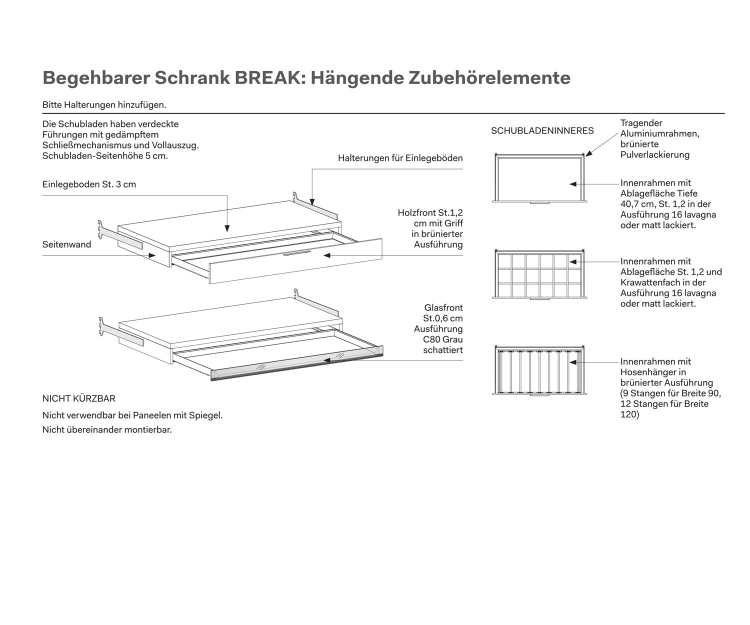 Begehbarer Kleiderschrank Break Ausstattung Begehbarer Kleiderschrank Break Ausstattung