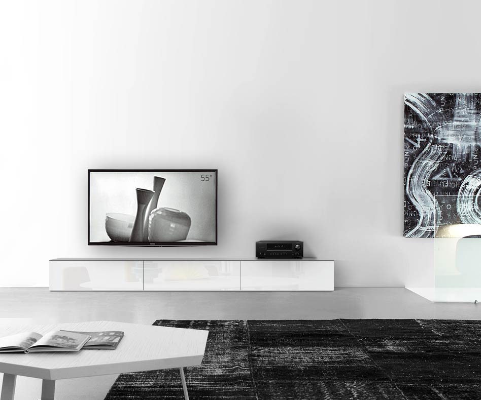 /Design Lowboard Boden B270 H35 glanz weiss /Design Lowboard Boden B270 H35 glanz weiss