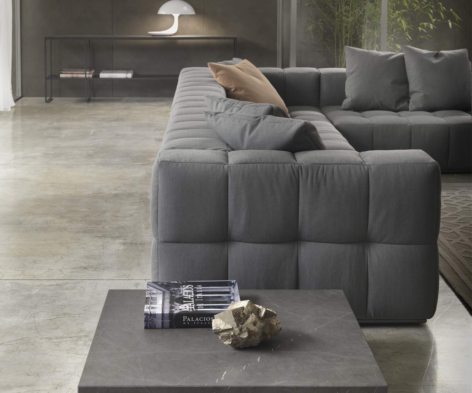 Modernes Marelli Design Sofa Andy Lounge Couch Quadratsteppung Modernes Marelli Design Sofa Andy Lounge Couch Quadratsteppung