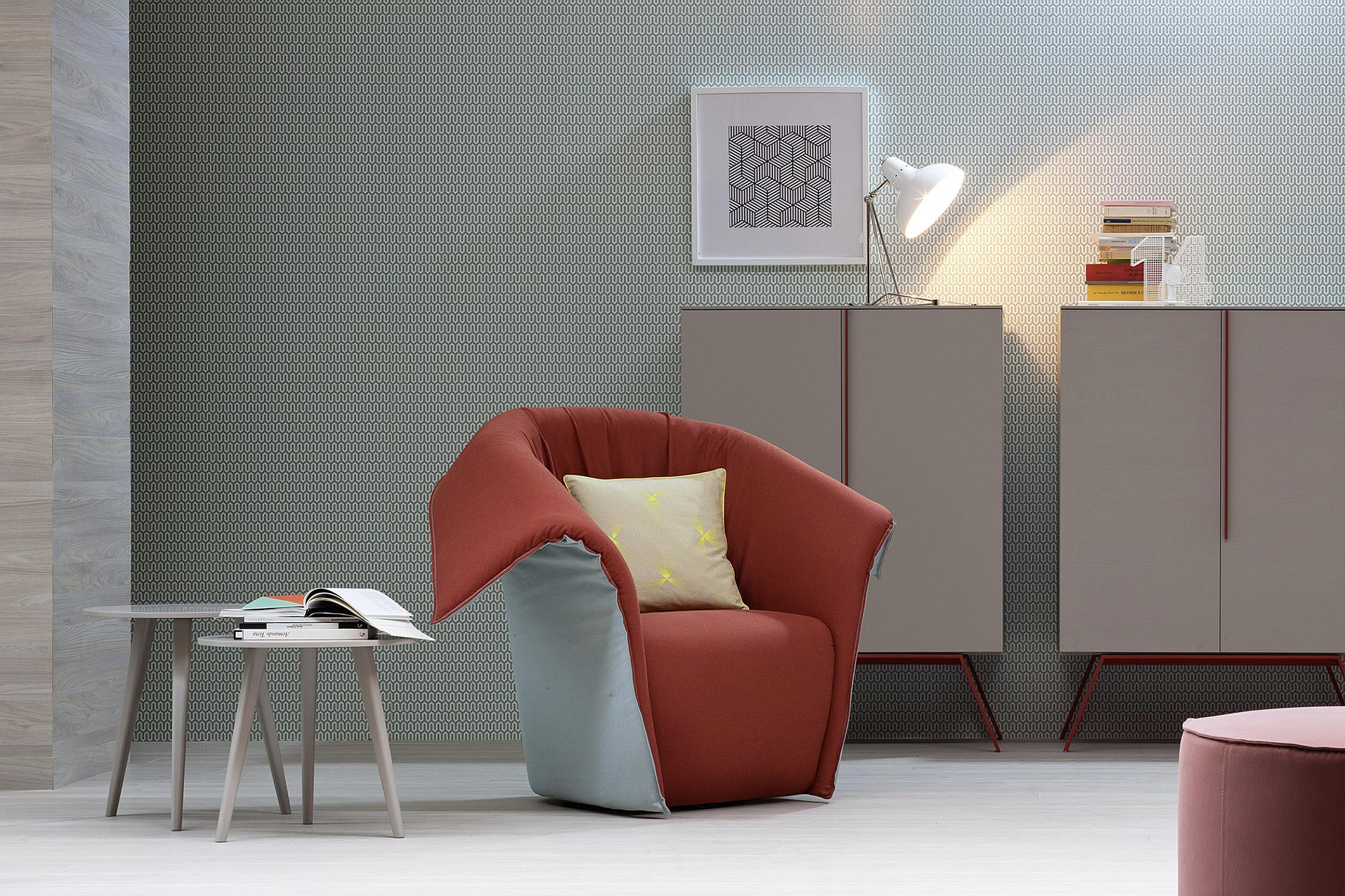Design Sessel mit Hasenohren