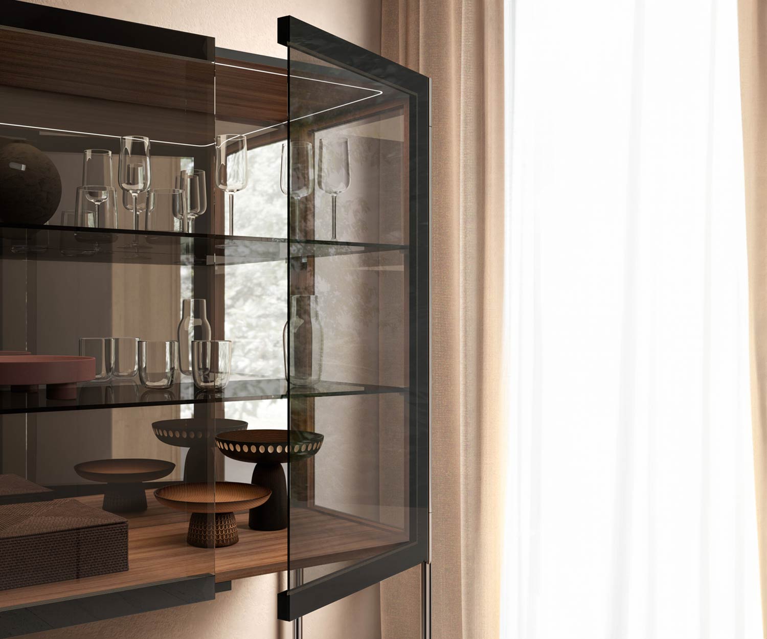Capo d´Opera Spin Highboard/Glasvitrine Capo d´Opera Spin Highboard/Glasvitrine