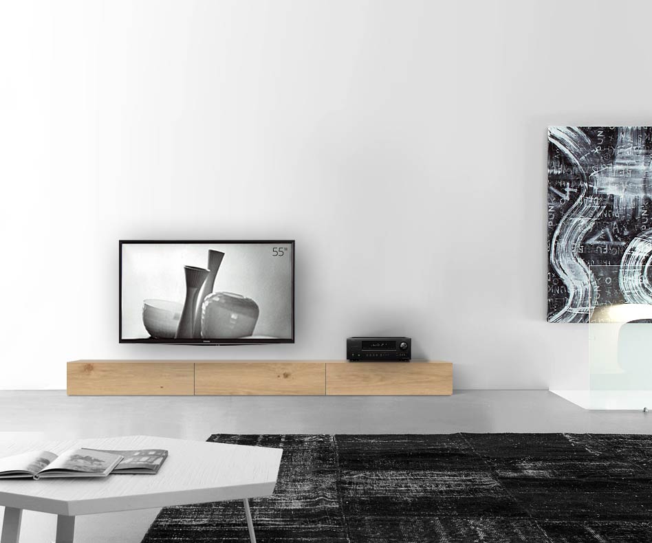 Livitalia Holz Design Lowboard Konfigurator Boden 270 cm 24 cm 46 cm Eiche hell Livitalia Holz Design Lowboard Konfigurator Boden 270 cm 24 cm 46 cm Eiche hell