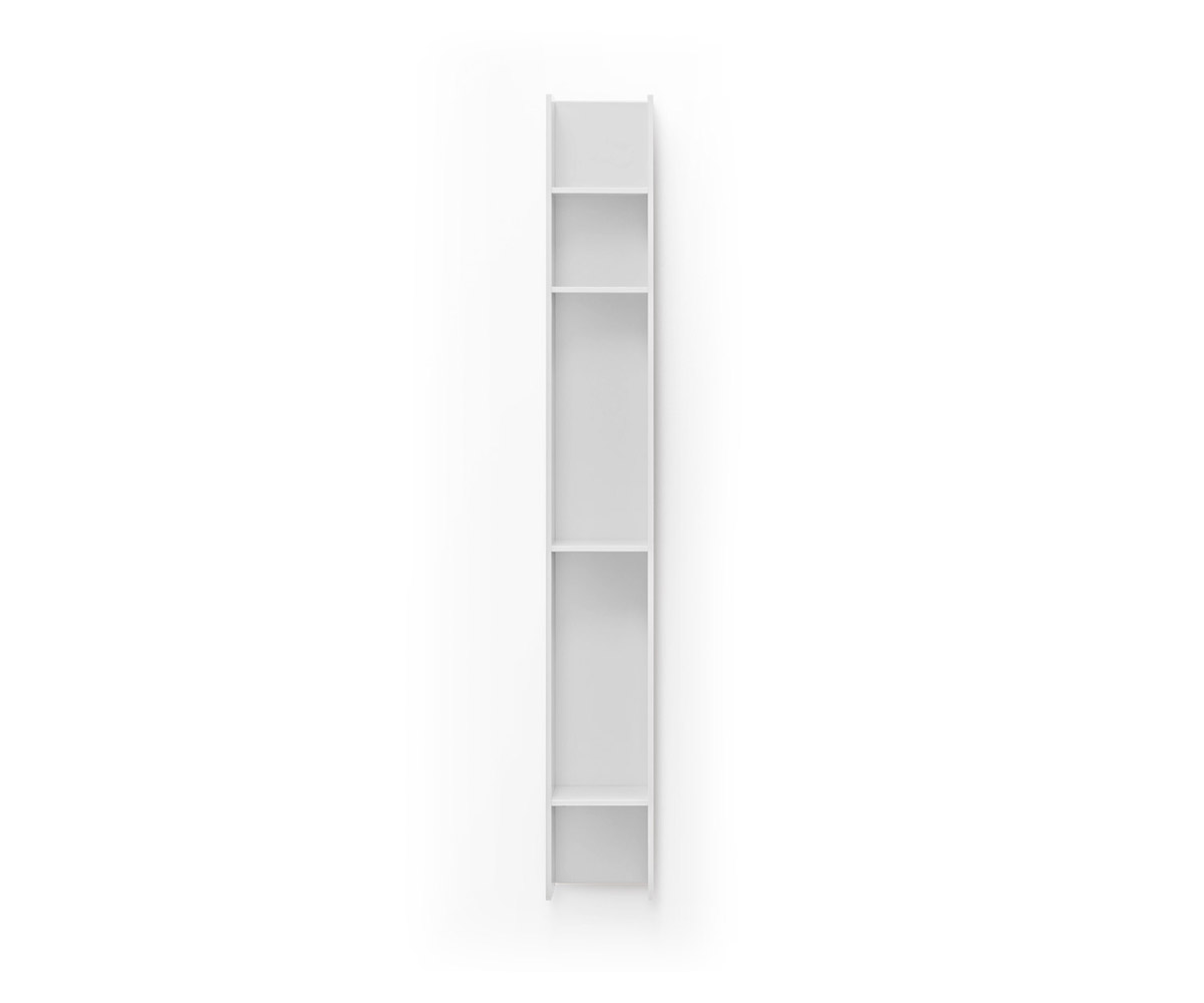 Novamobili Wand Bücherregal Butterfly vertikal matt weiß Novamobili Wand Bücherregal Butterfly vertikal matt weiß