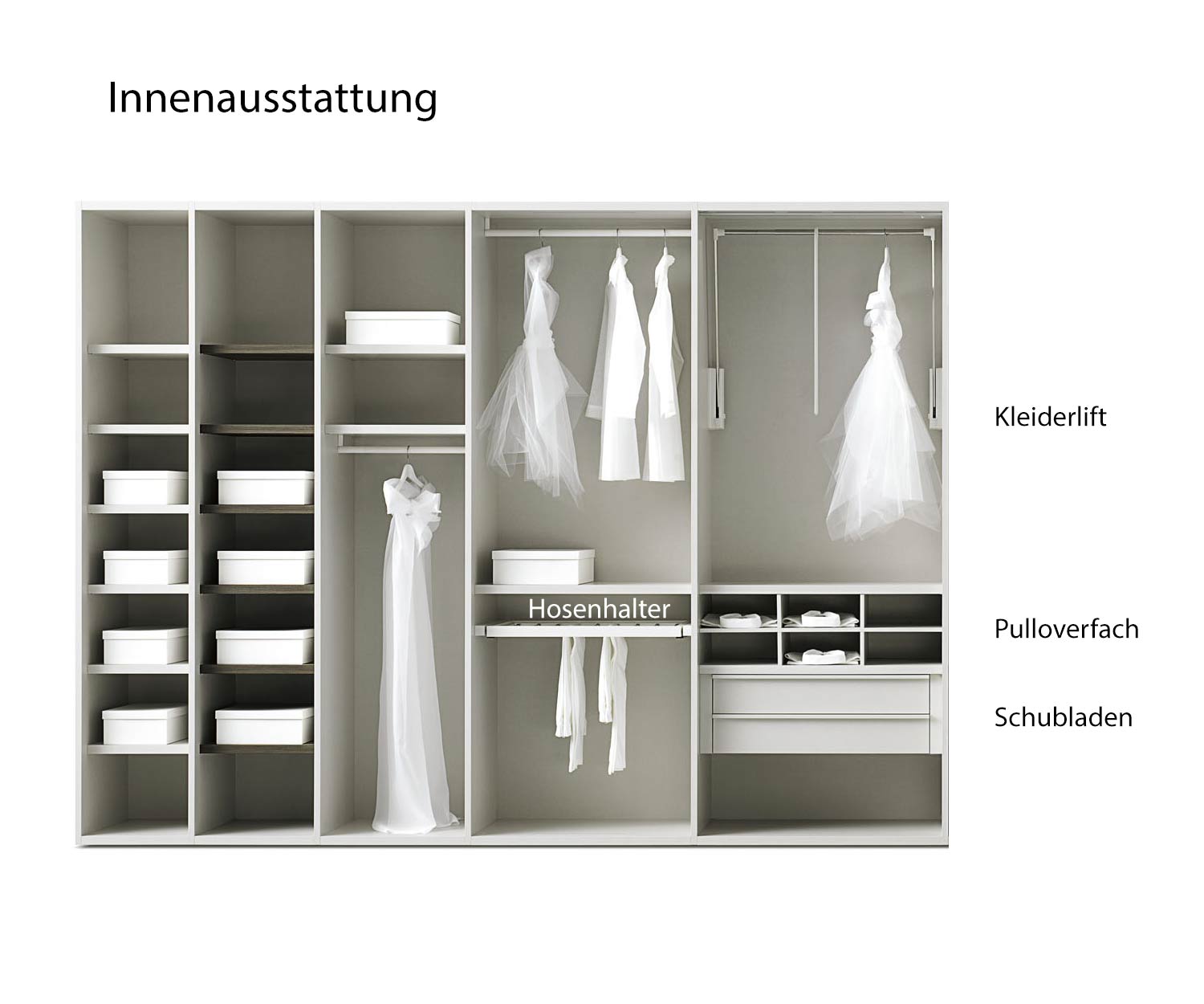 Livitalia Design Kleiderschrank Liscia Innenausstattung Livitalia Design Kleiderschrank Liscia Innenausstattung