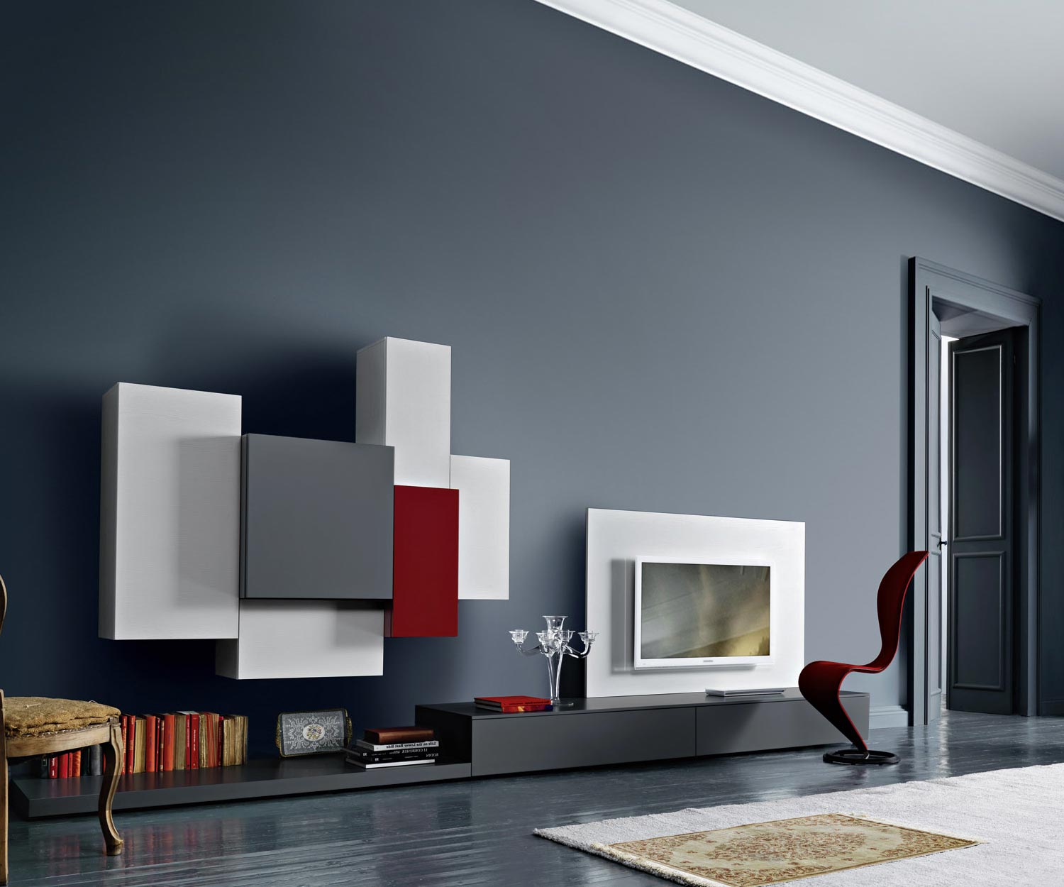 Design Lowboard Boden B210 H27 Dunkelgrau matt Design Lowboard Boden B210 H27 Dunkelgrau matt