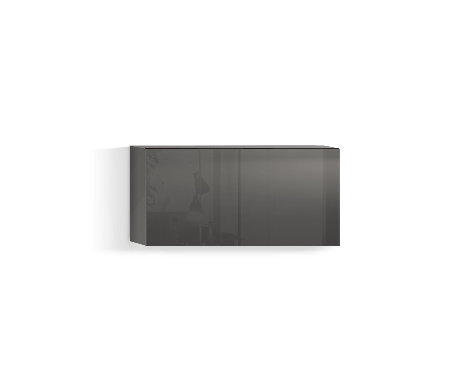 Design Wohnzimmer Hängeschrank Horizontal H32 B60 unten quarz410 Design Wohnzimmer Hängeschrank Horizontal H32 B60 unten quarz410
