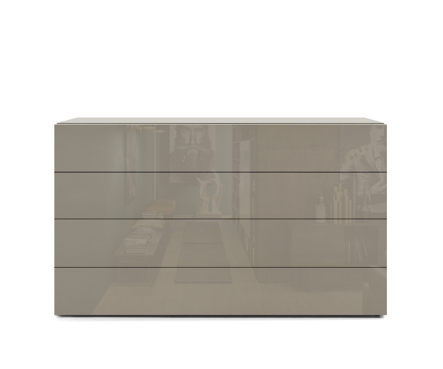 Novamobili Kommode Easy 4er B108 sand433 Novamobili Kommode Easy 4er B108 sand433