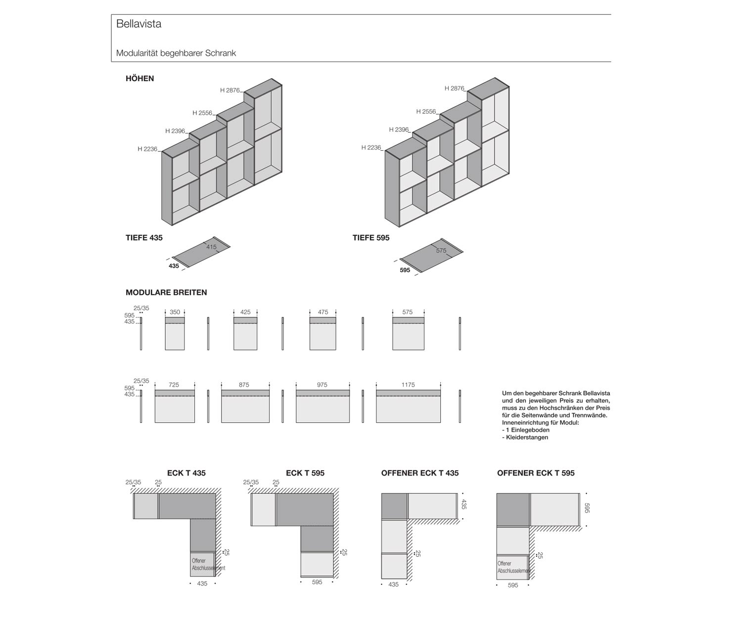 Livitalia Bellavista Design Ankleidezimmer System Maße Skizze Größenangaben Livitalia Bellavista Design Ankleidezimmer System Maße Skizze Größenangaben