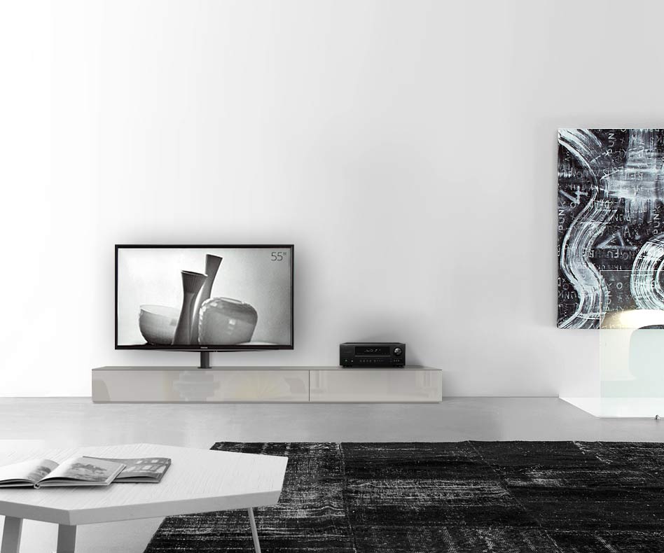 Design Lowboard Konfigurator mit TV Halterung Boden Breite 240 25,5 54,6 links glanz hellgrau Design Lowboard Konfigurator mit TV Halterung Boden Breite 240 25,5 54,6 links glanz hellgrau
