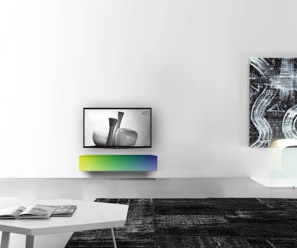 /Design Lowboard Wand B120 H25 5 matt RAL /Design Lowboard Wand B120 H25 5 matt RAL