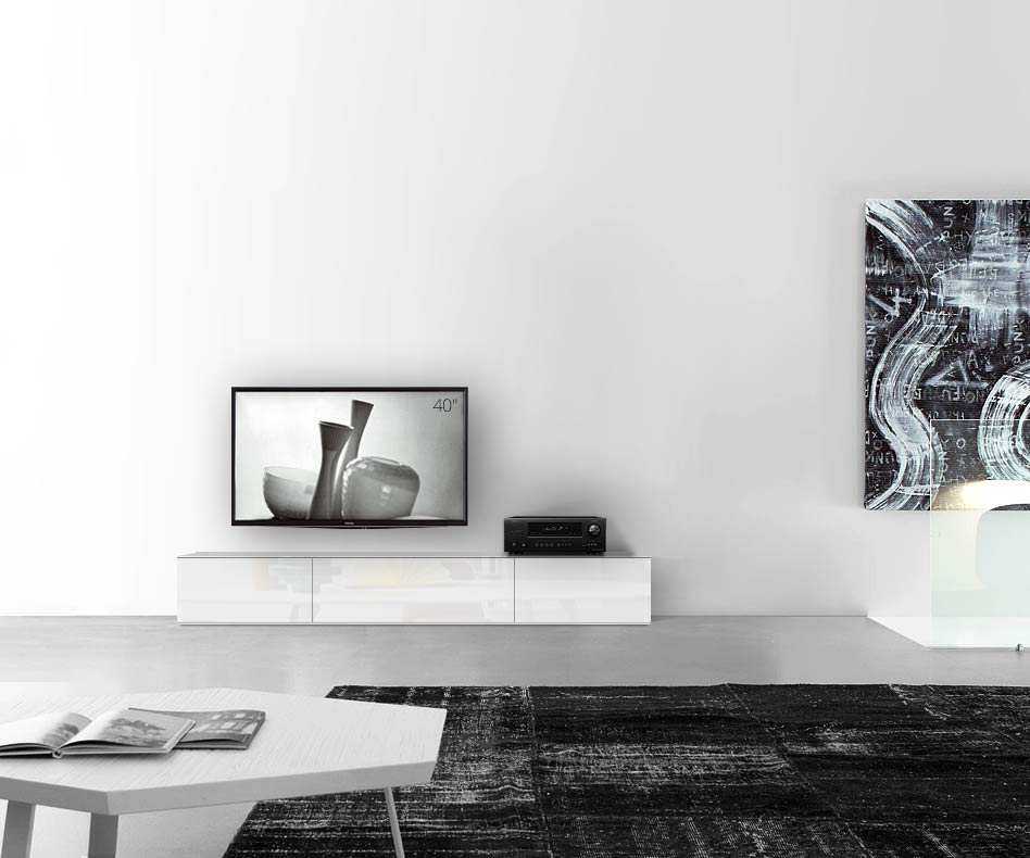 /Design Lowboard Boden B210 H35 glanz weiss /Design Lowboard Boden B210 H35 glanz weiss