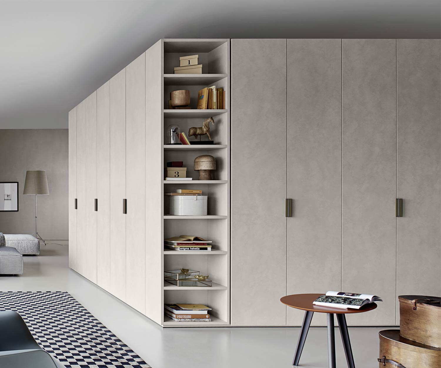 Exklusiver Livitalia Design Kleiderschrank Liscia Beton Spachtel Marmor Optik Exklusiver Livitalia Design Kleiderschrank Liscia Beton Spachtel Marmor Optik