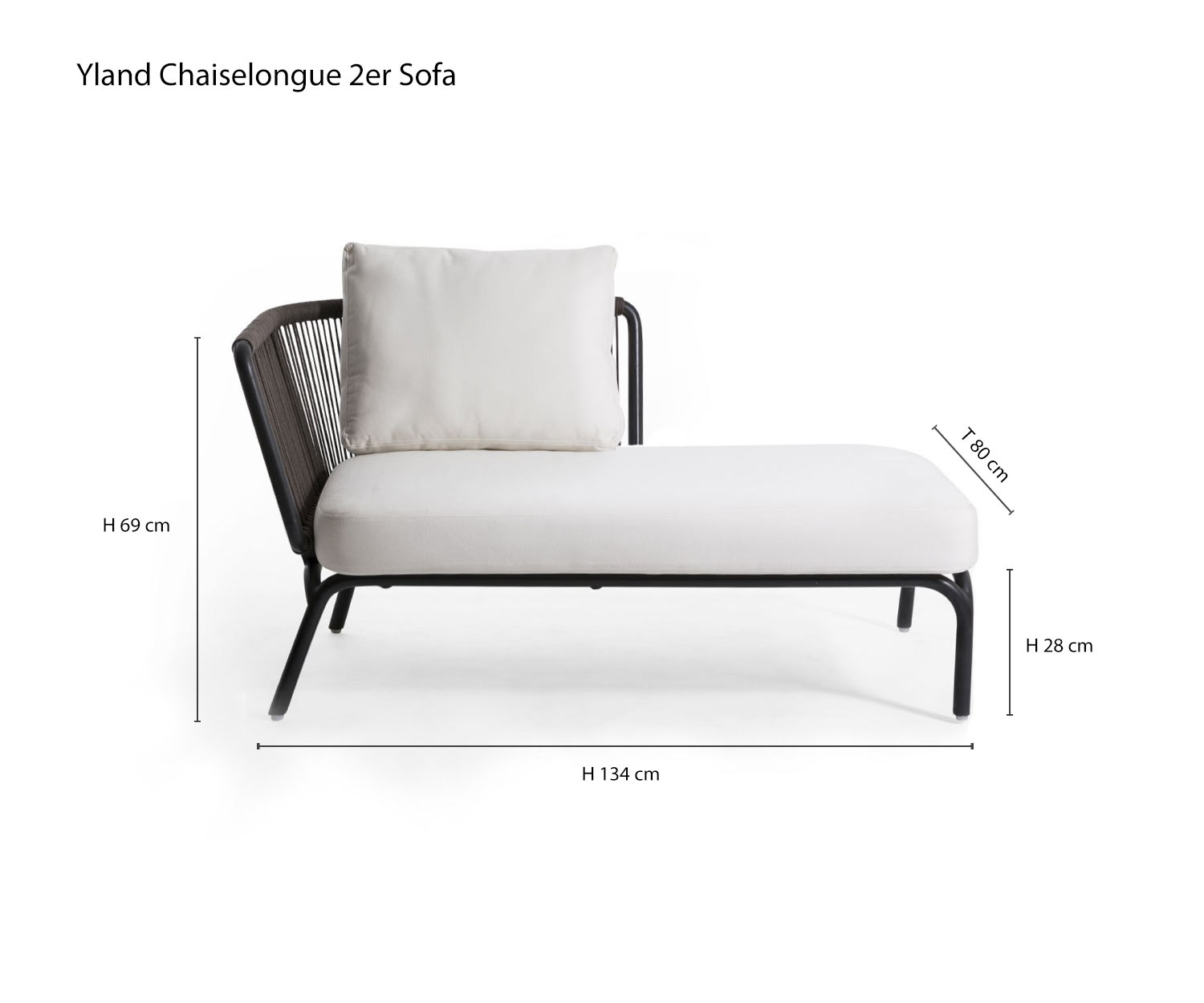 Chaiselongue 2er Designer Sofa Yland von Oasiq Skizze Maße Größen Größenangaben Chaiselongue 2er Designer Sofa Yland von Oasiq Skizze Maße Größen Größenangaben