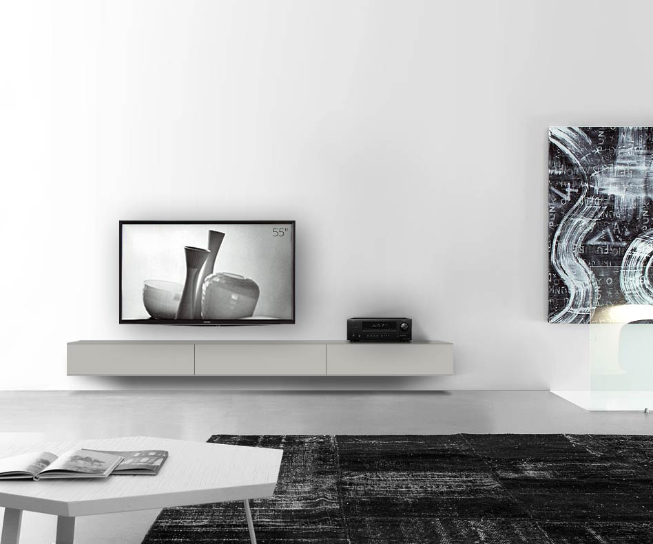 /Design Lowboard Wand B270 H25 5 matt hellgrau /Design Lowboard Wand B270 H25 5 matt hellgrau