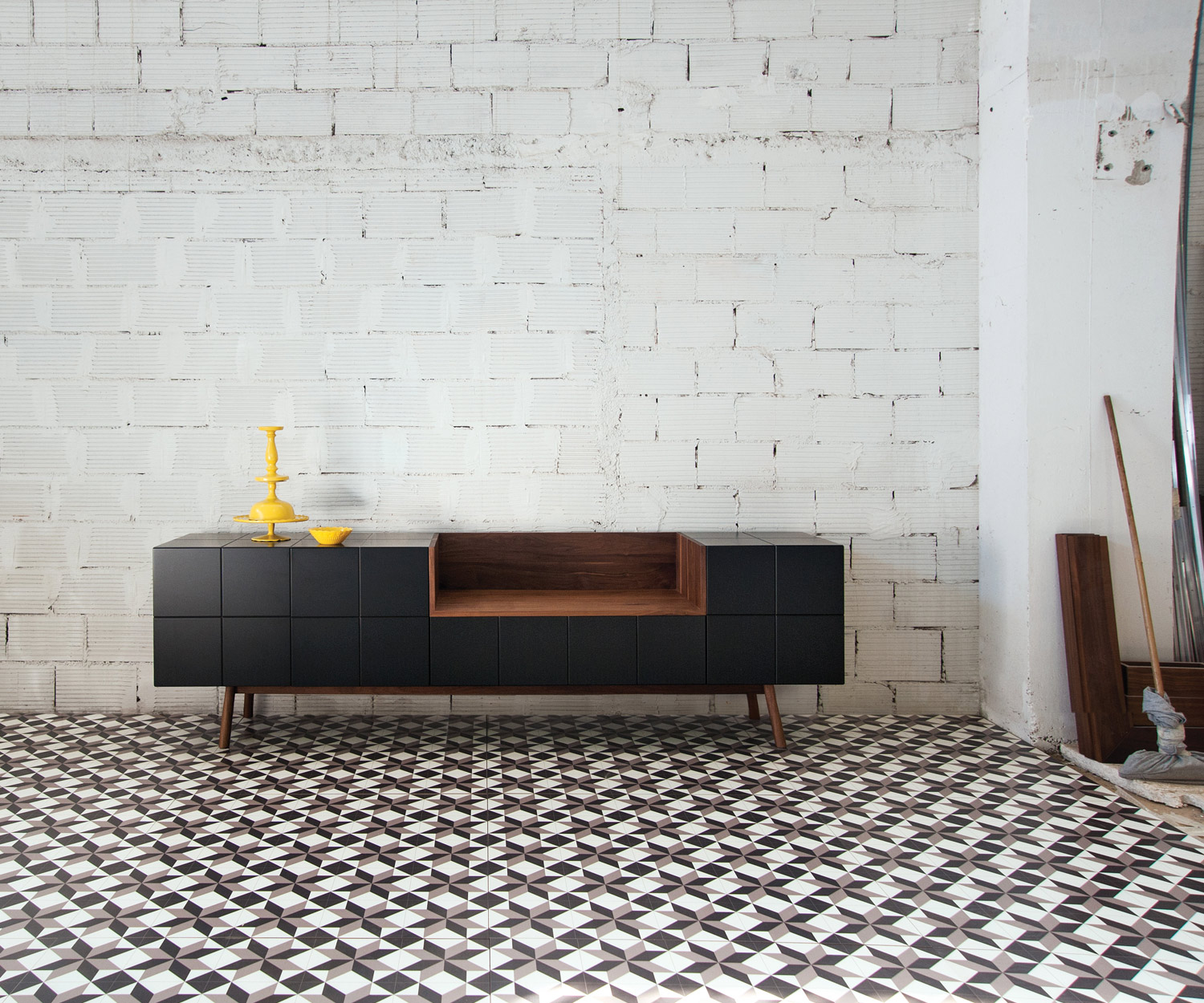 Exklusives al2 Designer Sideboard MOS I KO 003 A mit offenen Fach aus Massivholz Exklusives al2 Designer Sideboard MOS I KO 003 A mit offenen Fach aus Massivholz