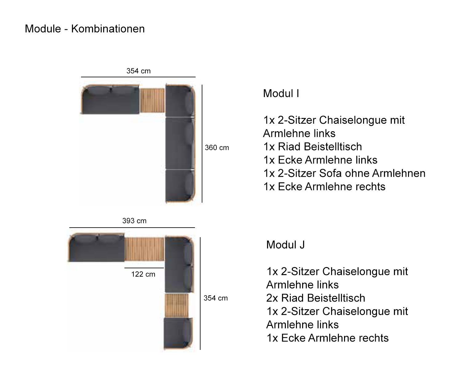 Oasiq Riad Garten Kollektion mit Design in Kombinationen Oasiq Riad Garten Kollektion mit Design in Kombinationen