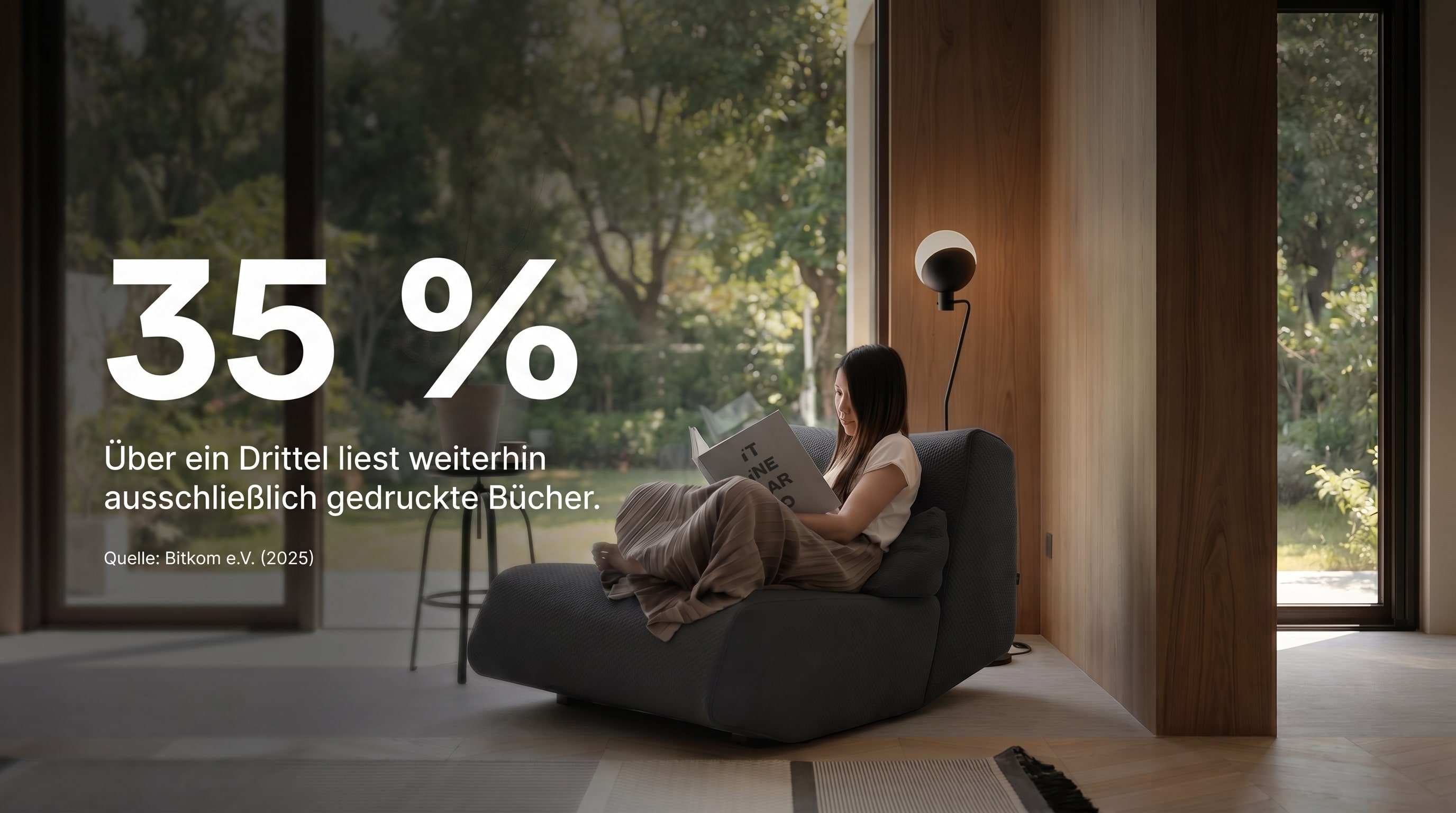 35 % &ndash; &Uuml;ber ein Drittel liest weiterhin ausschlie&szlig;lich gedruckte B&uuml;cher.