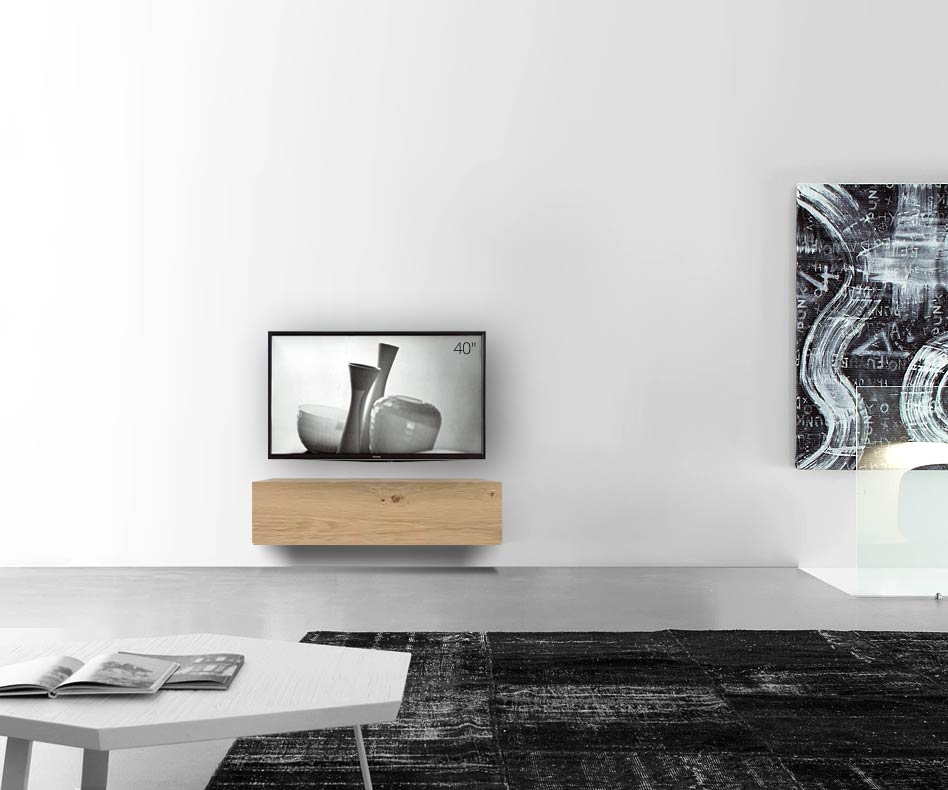 Livitalia Holz Design Lowboard Konfigurator Wand 120 cm 32 cm 46 cm Eiche hell Livitalia Holz Design Lowboard Konfigurator Wand 120 cm 32 cm 46 cm Eiche hell