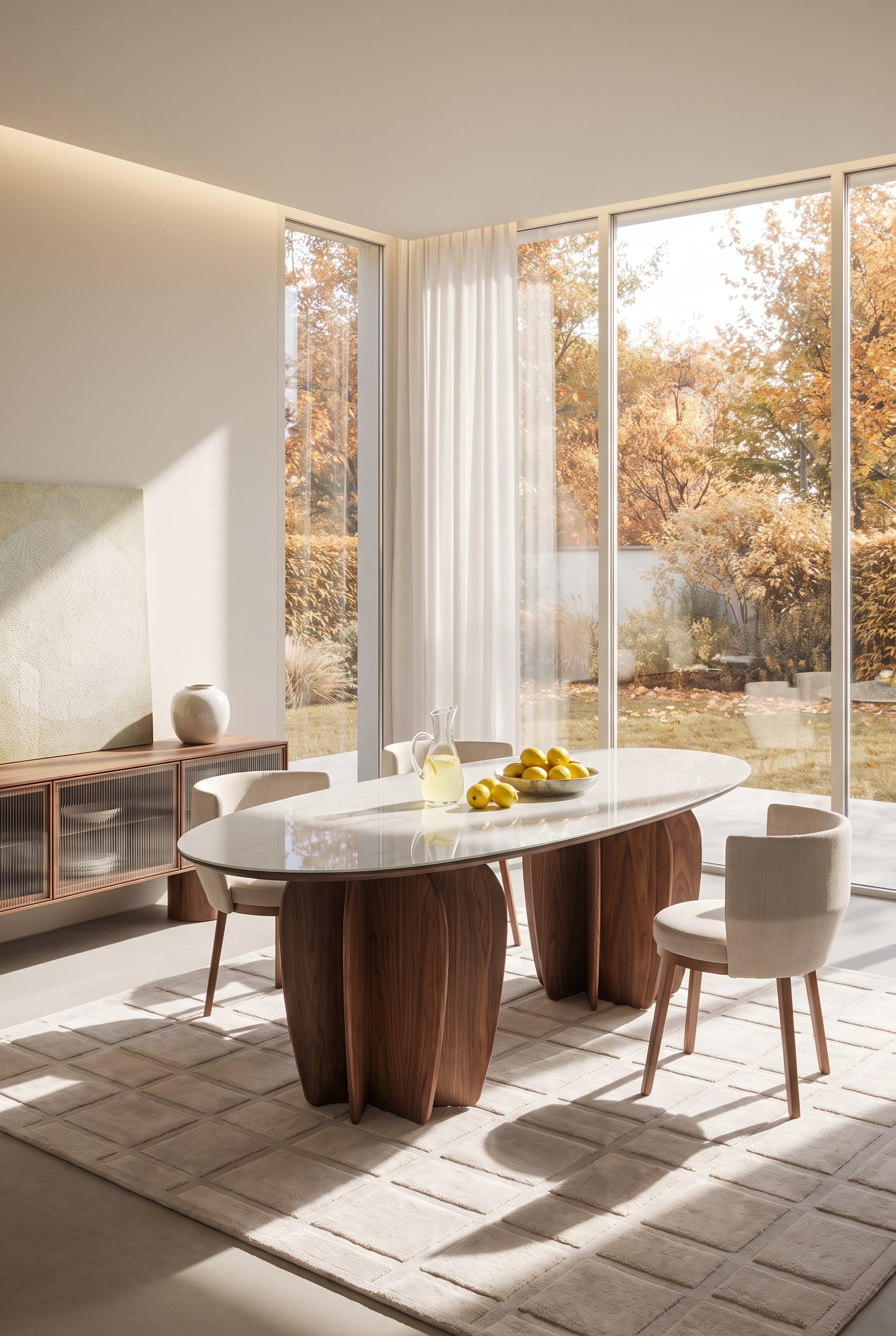 Esszimmer mit Outdoor Esstisch Esszimmer mit Outdoor Esstisch