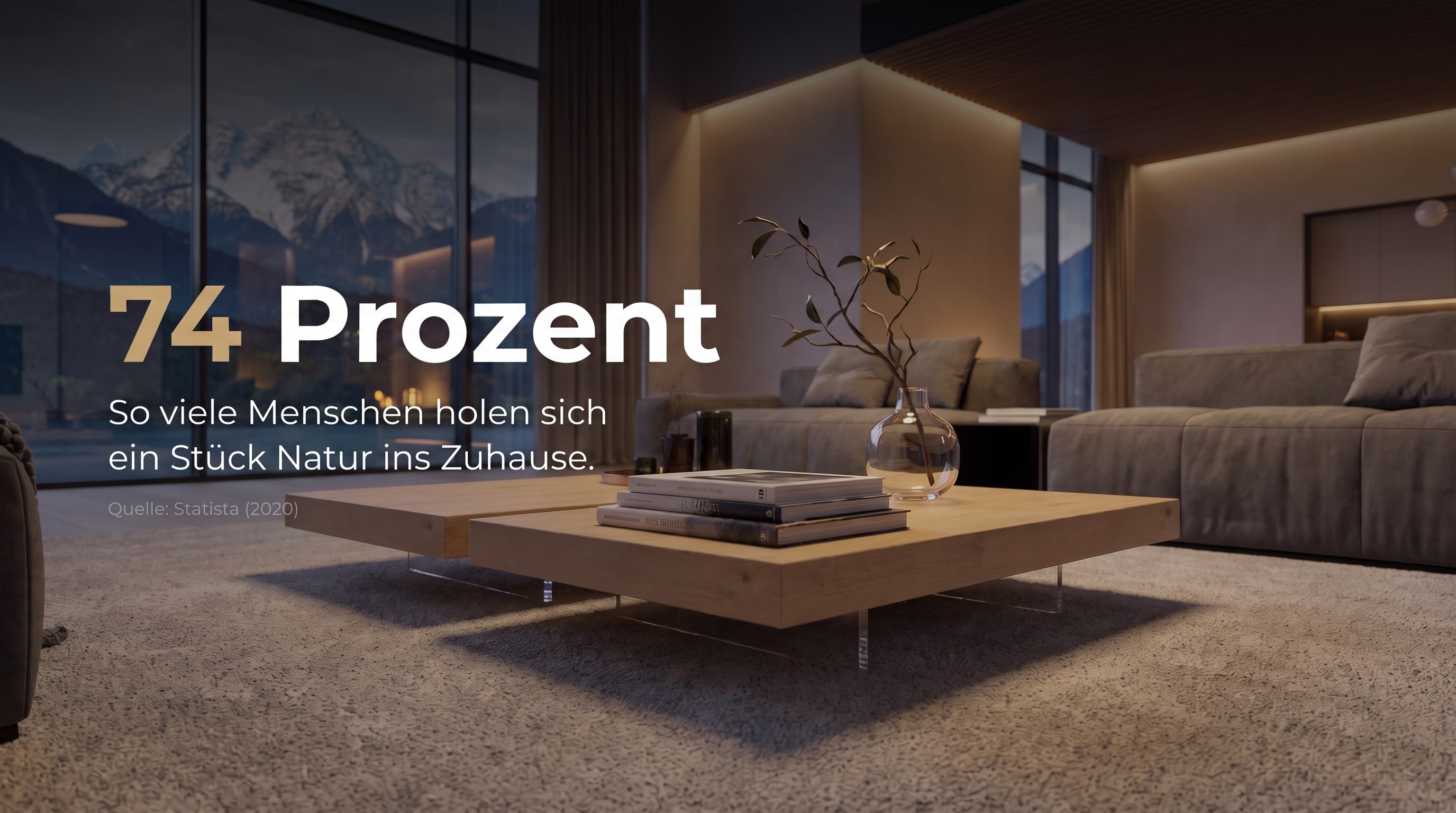 74 Prozent &ndash; So viele Menschen holen sich ein St&uuml;ck Natur ins Zuhause.