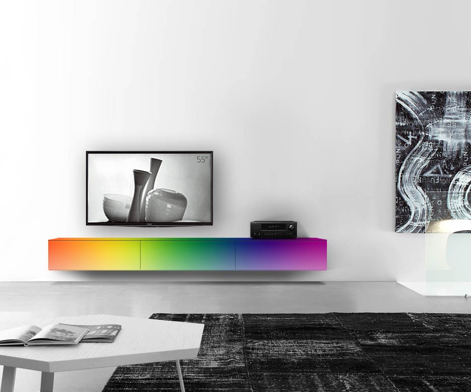 /Design Lowboard Wand B270 H33 5 matt RAL /Design Lowboard Wand B270 H33 5 matt RAL