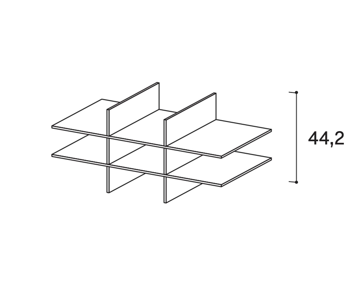 Novamobili Kleiderschrank Zubehör Armadi Trennelement Kreuz Novamobili Kleiderschrank Zubehör Armadi Trennelement Kreuz