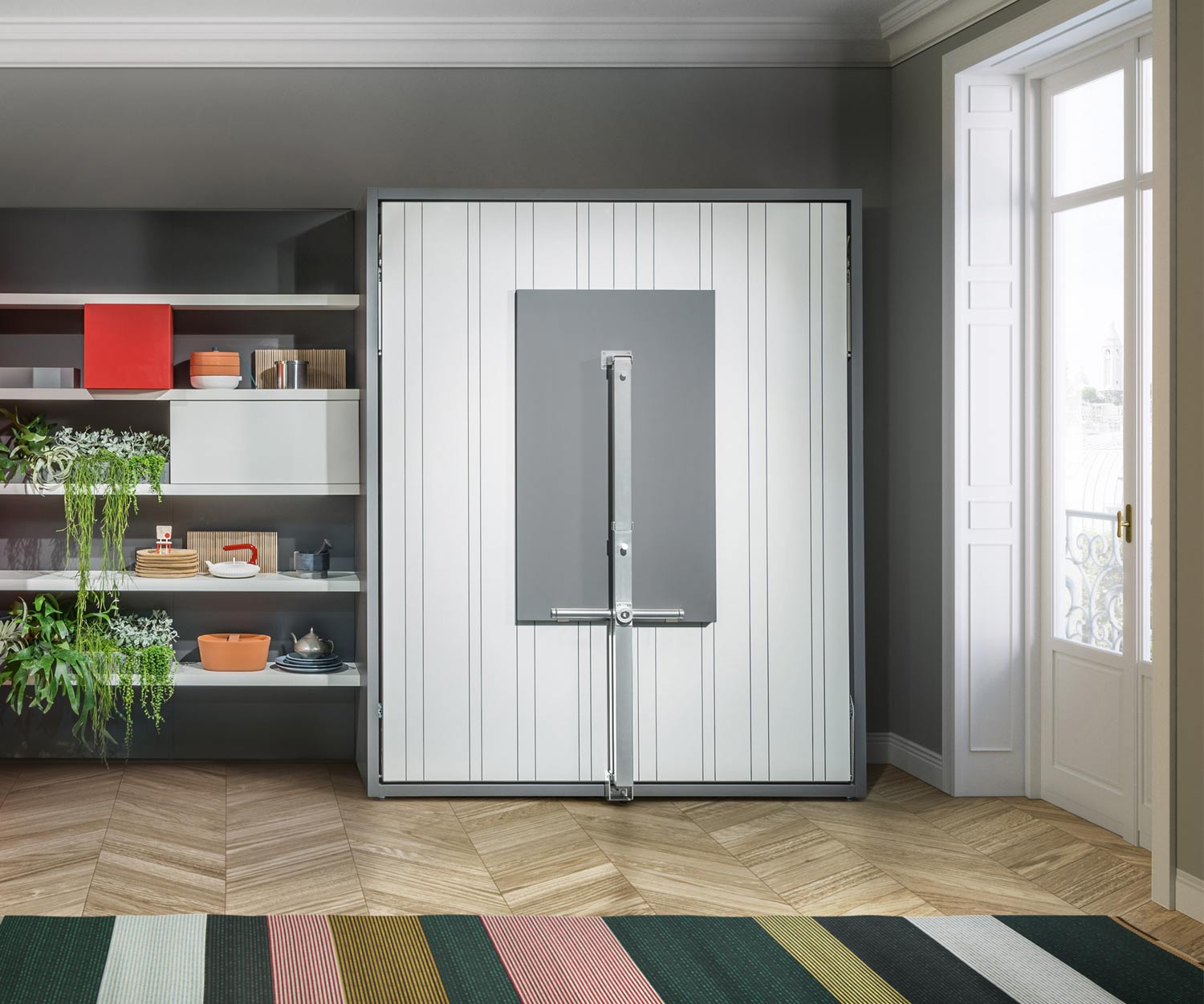 Penelope 2 Designer Schrankbett mit klappbaren Esstisch Penelope 2 Designer Schrankbett mit klappbaren Esstisch