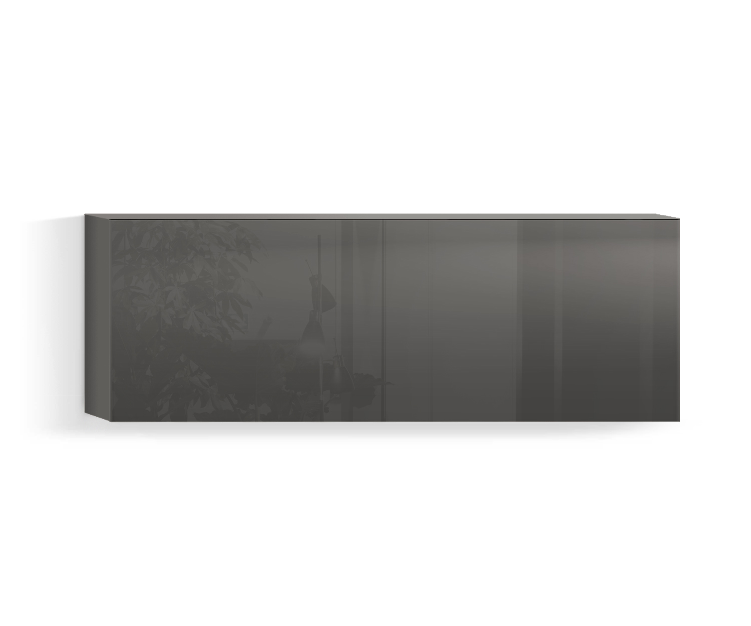 Design Wohnzimmer Hängeschrank Horizontal H42 B120 oben quarz410 Design Wohnzimmer Hängeschrank Horizontal H42 B120 oben quarz410