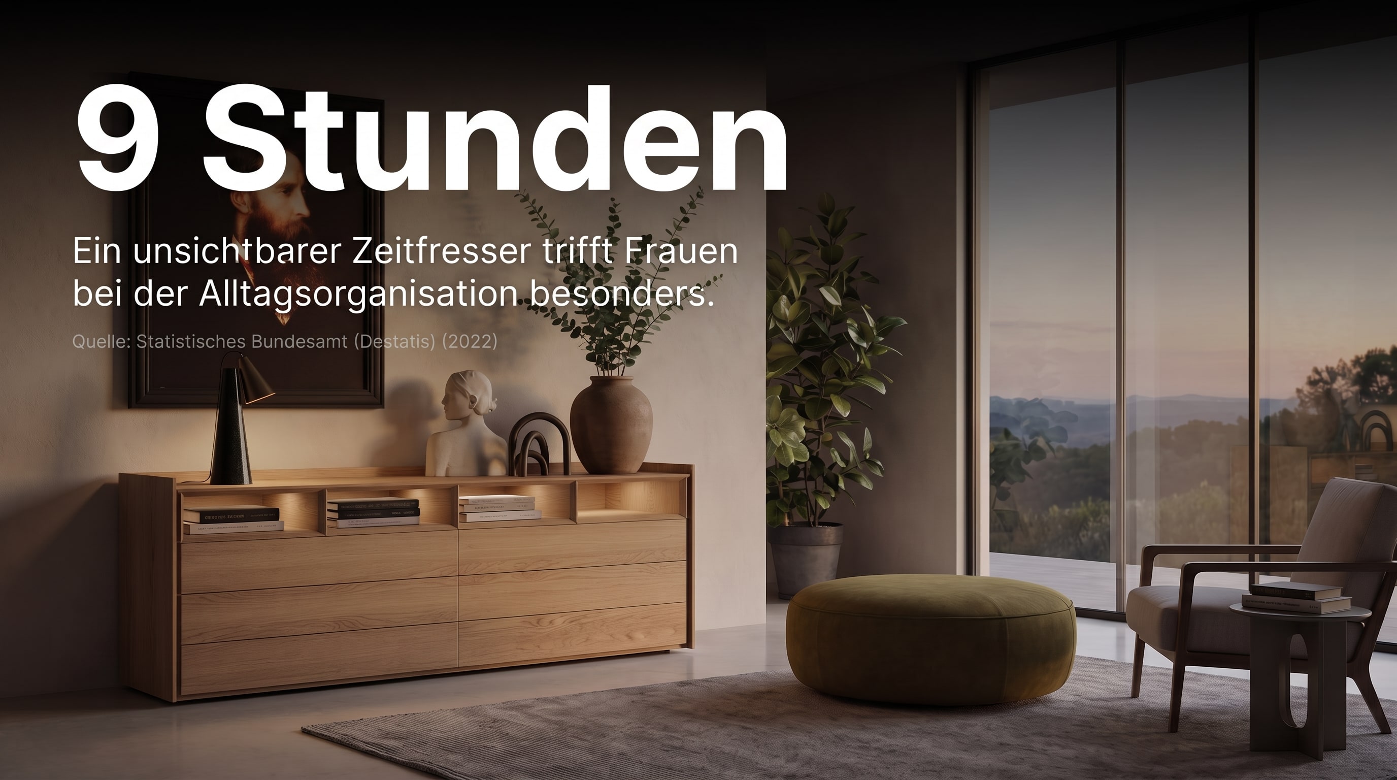 9 Stunden – Ein unsichtbarer Zeitfresser trifft Frauen bei der Alltagsorganisation besonders.