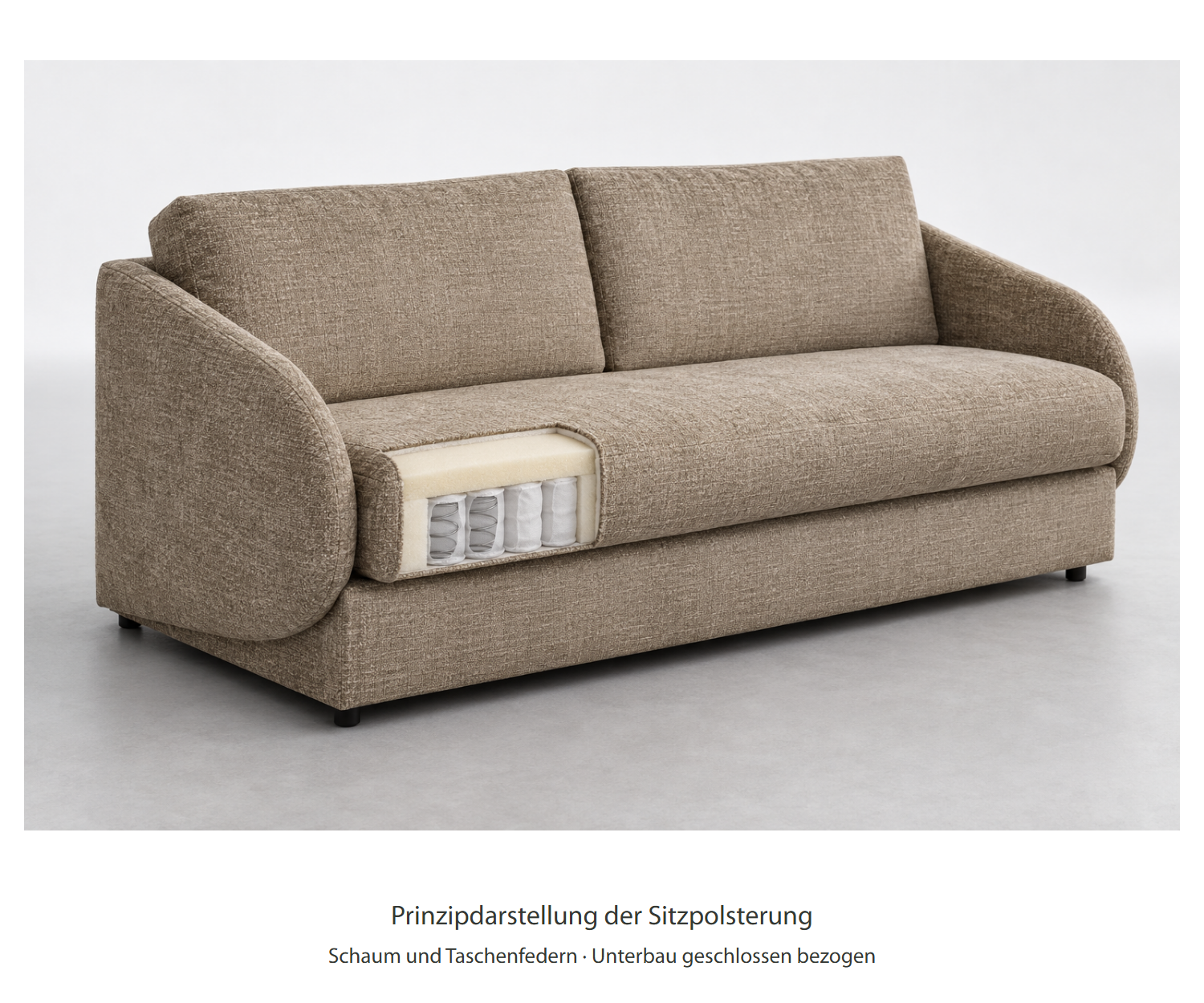 Livitalia Pragaverro – Sitzpolsterung – Prinzipdarstellung Livitalia Pragaverro – Sitzpolsterung – Prinzipdarstellung