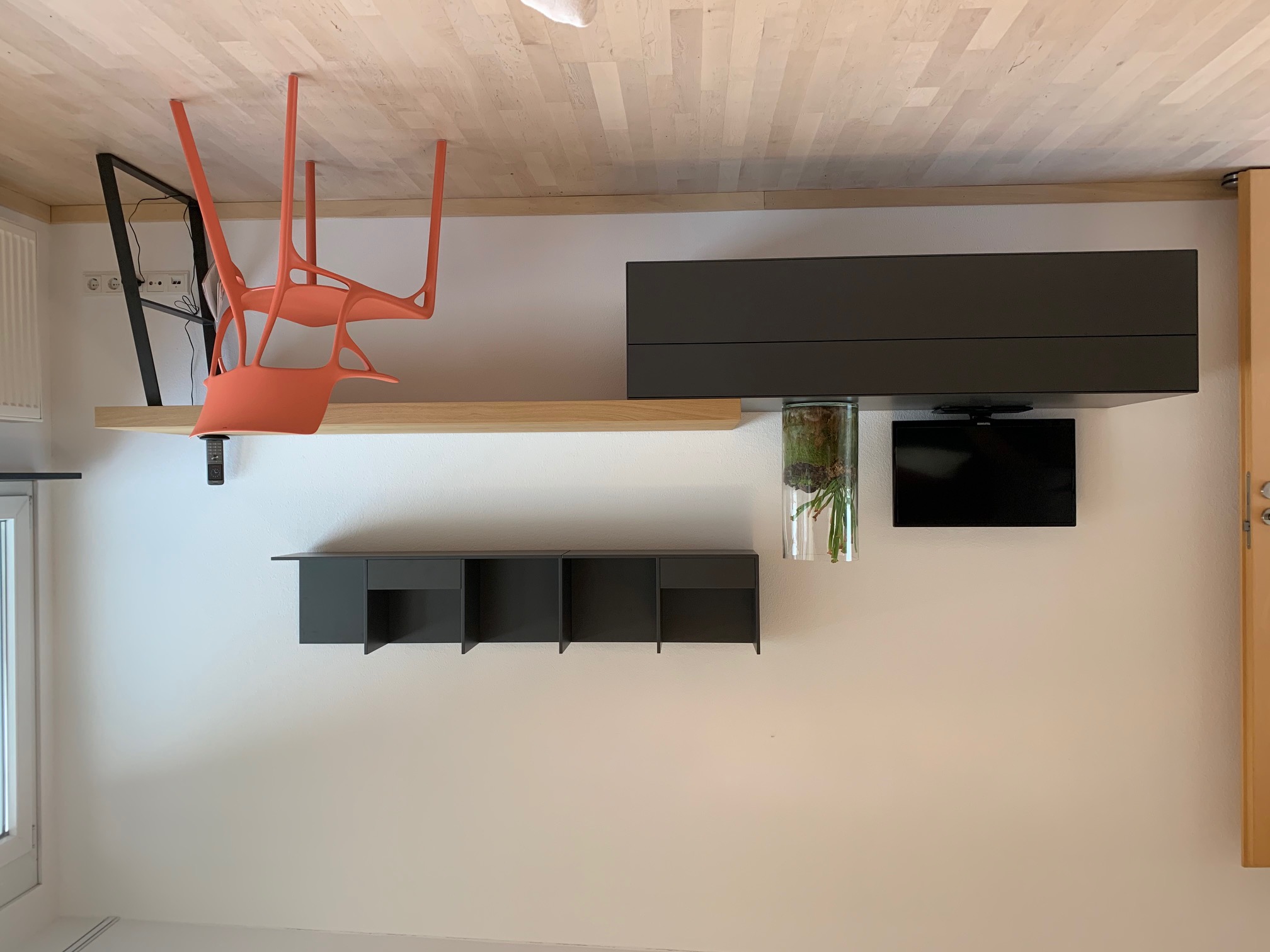 Wandkommode-scwharz-matt Wandkommode-scwharz-matt