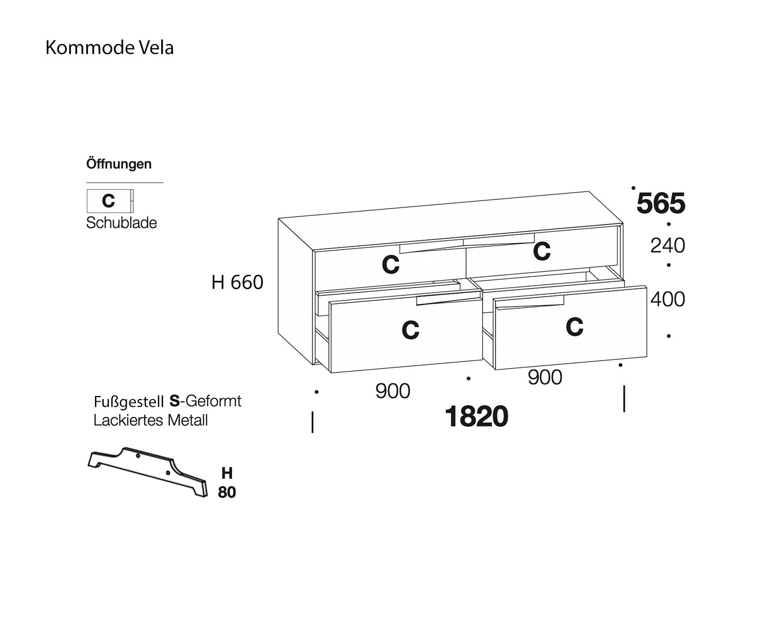Skizzen Livitalia Vela Kommode mit Breite 182 cm Maße Blaupause Skizzen Livitalia Vela Kommode mit Breite 182 cm Maße Blaupause