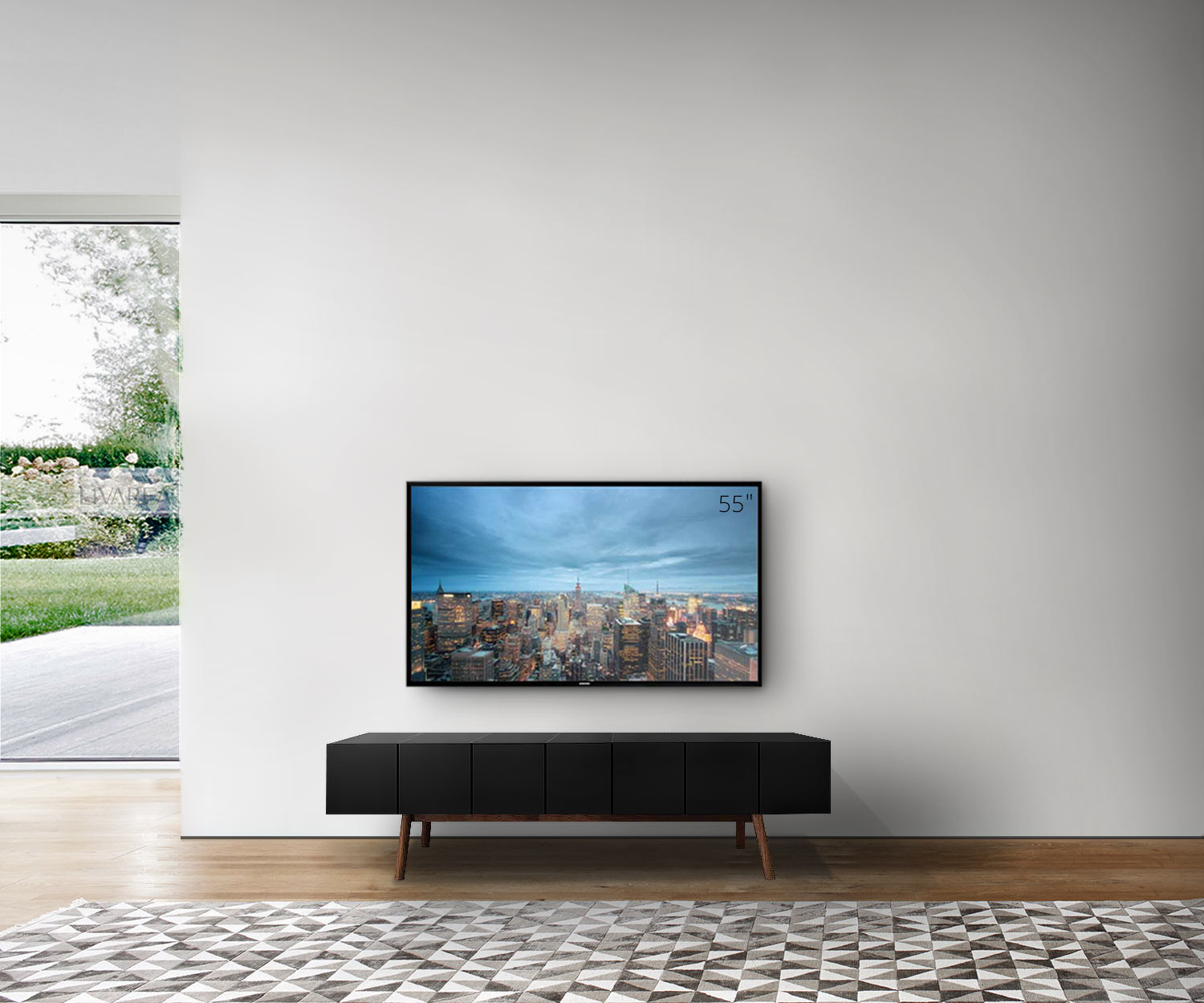 al2 MOS I KO 005 B Breite 175 cm Korpus Schwarz Beine Walnuss al2 MOS I KO 005 B Breite 175 cm Korpus Schwarz Beine Walnuss