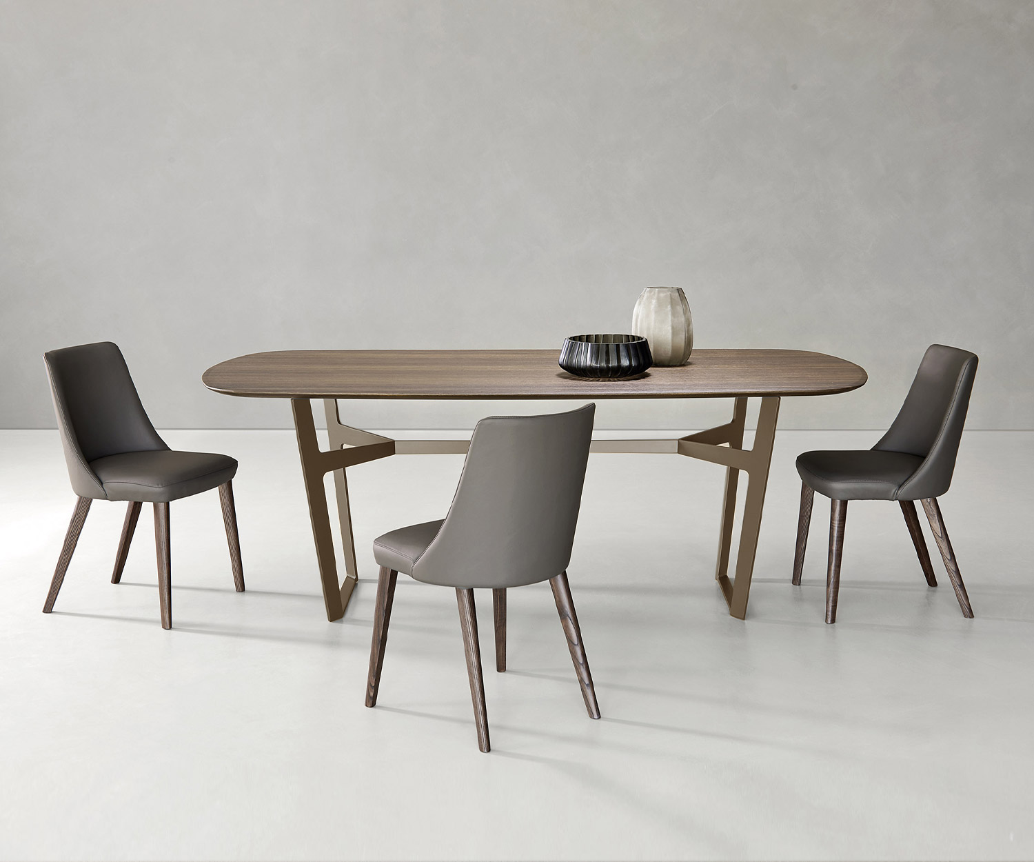 Exklusiver Livitalia Design Esstisch Obi Metallgestell Holz Eiche Furnier Exklusiver Livitalia Design Esstisch Obi Metallgestell Holz Eiche Furnier
