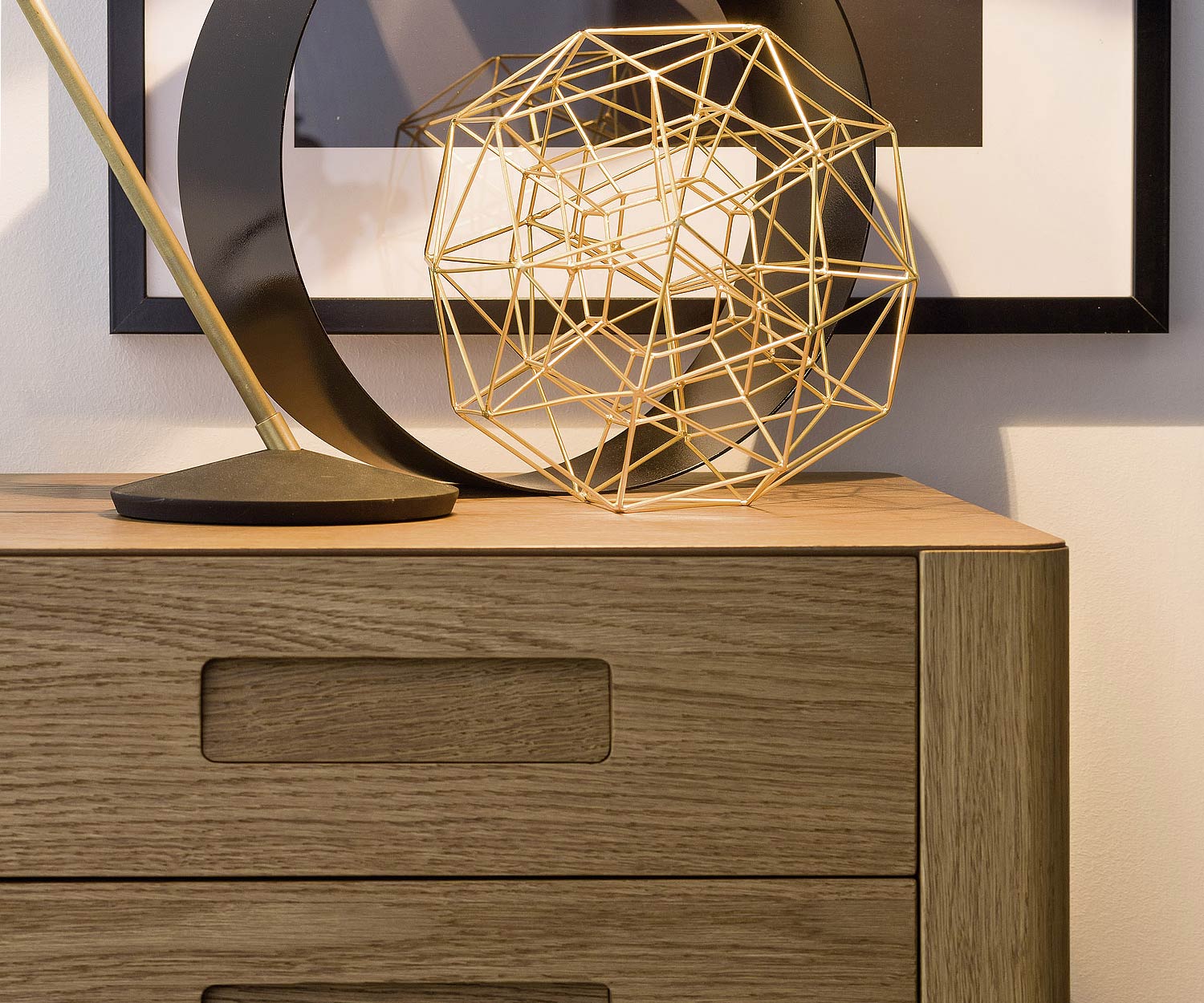 Novamobili Kommode Giotto 3 Schubladen Eiche hell Honig Novamobili Kommode Giotto 3 Schubladen Eiche hell Honig