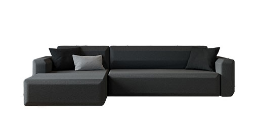 B 292 cm 2,5 Sitzer mit Chaiselongue Links Liegefläche 240x140 cm