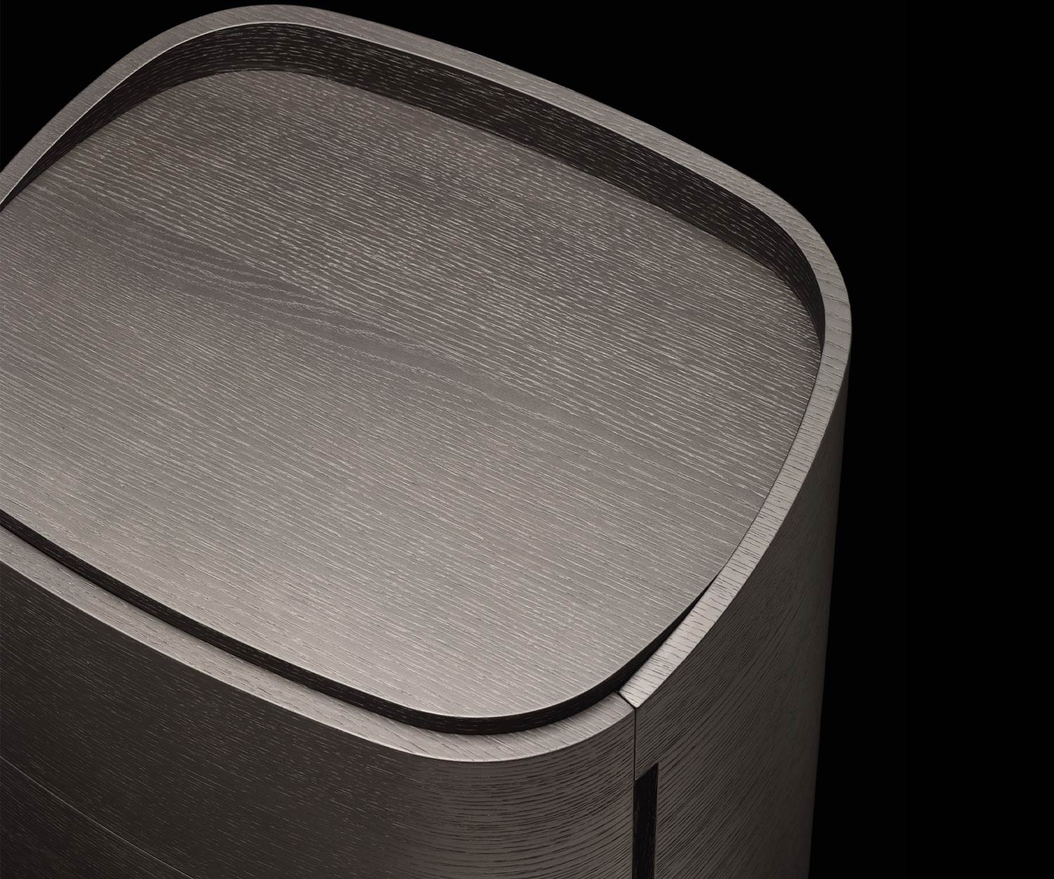 Detail Tischplatte Livitalia Round Designer Hochkommode  Detail Tischplatte Livitalia Round Designer Hochkommode