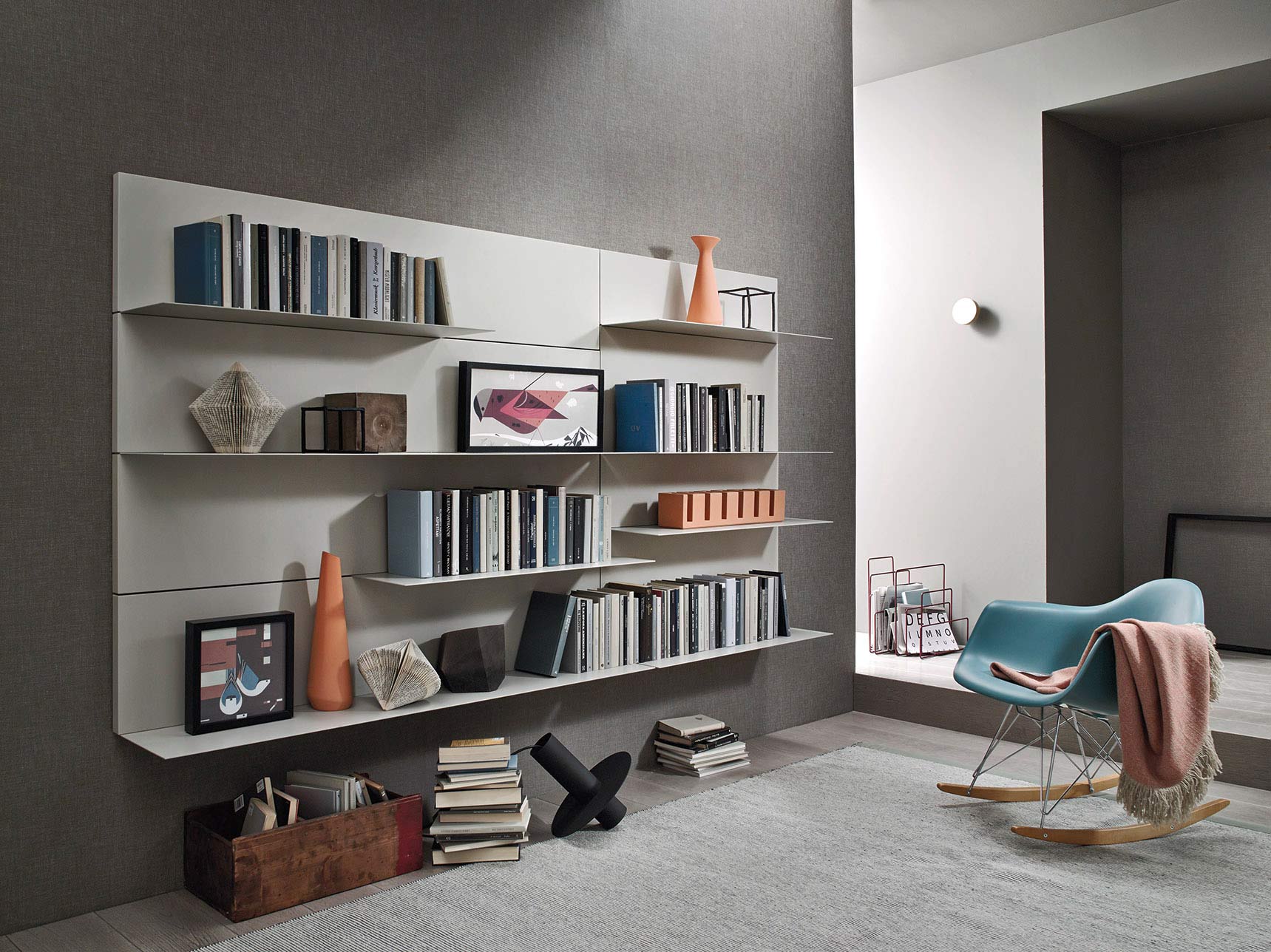 Modulares Wand Bücherregal