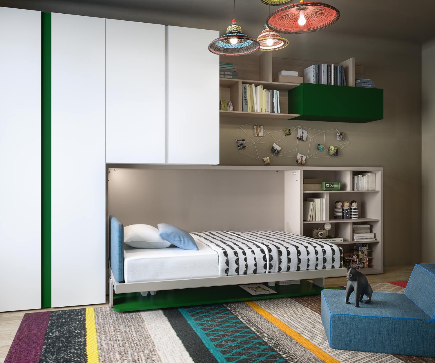 Clei Kali 90/120 Design Board mit Einzelbett Clei Kali 90/120 Design Board mit Einzelbett