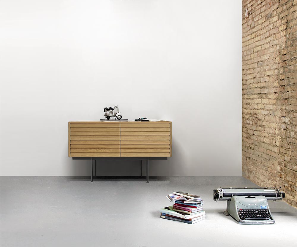 Punt Sussex Sideboard mit Fuesse B119 Super Matt Eiche Punt Sussex Sideboard mit Fuesse B119 Super Matt Eiche