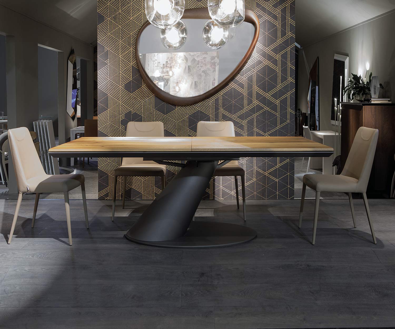 Ozzio Sofia gepolsterter Design Esszimmerstuhl Beige Ozzio Sofia gepolsterter Design Esszimmerstuhl Beige