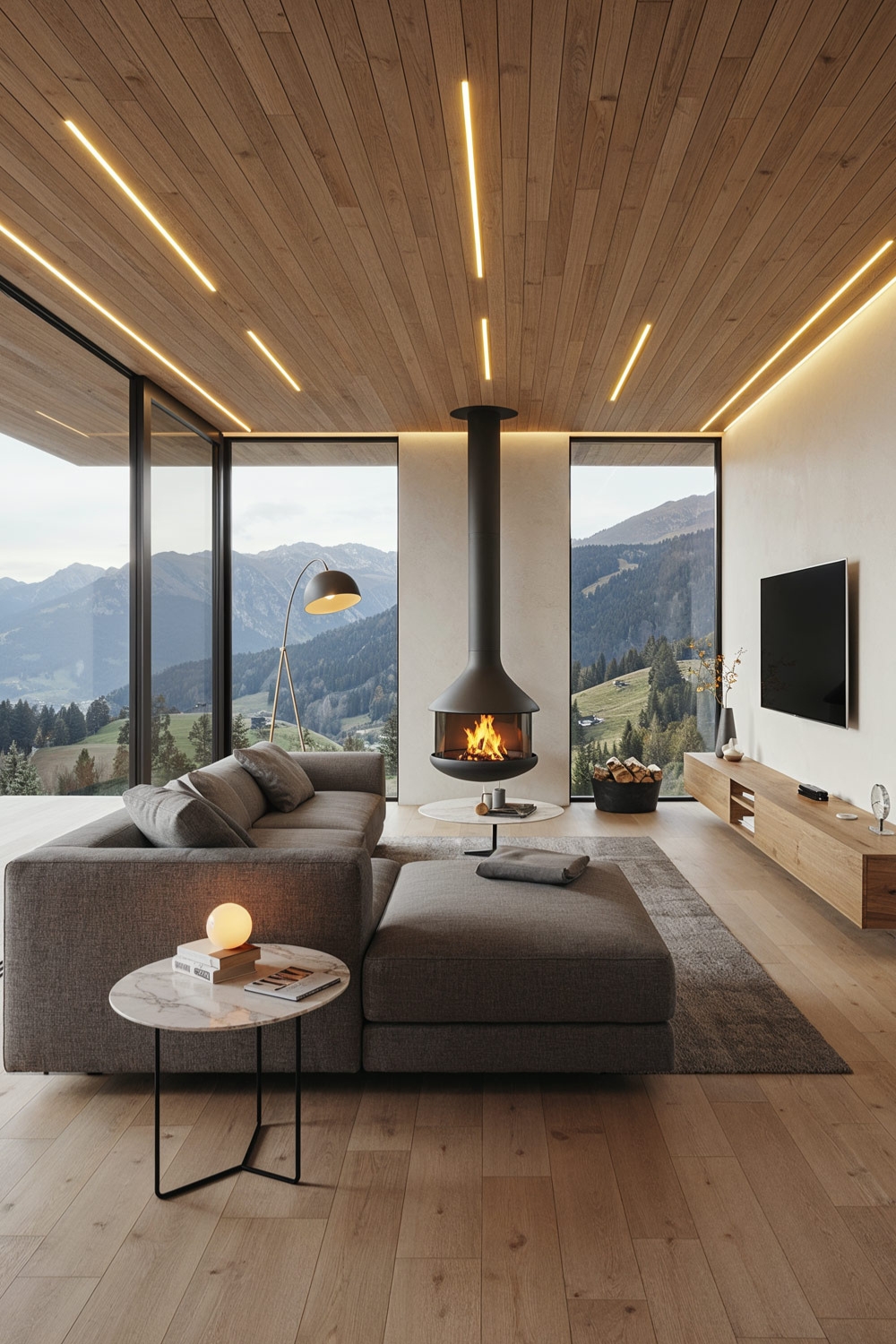 grosses-wohnzimmer-mit-gemuetlich-wirkender-decke-aus-holzpaneelen