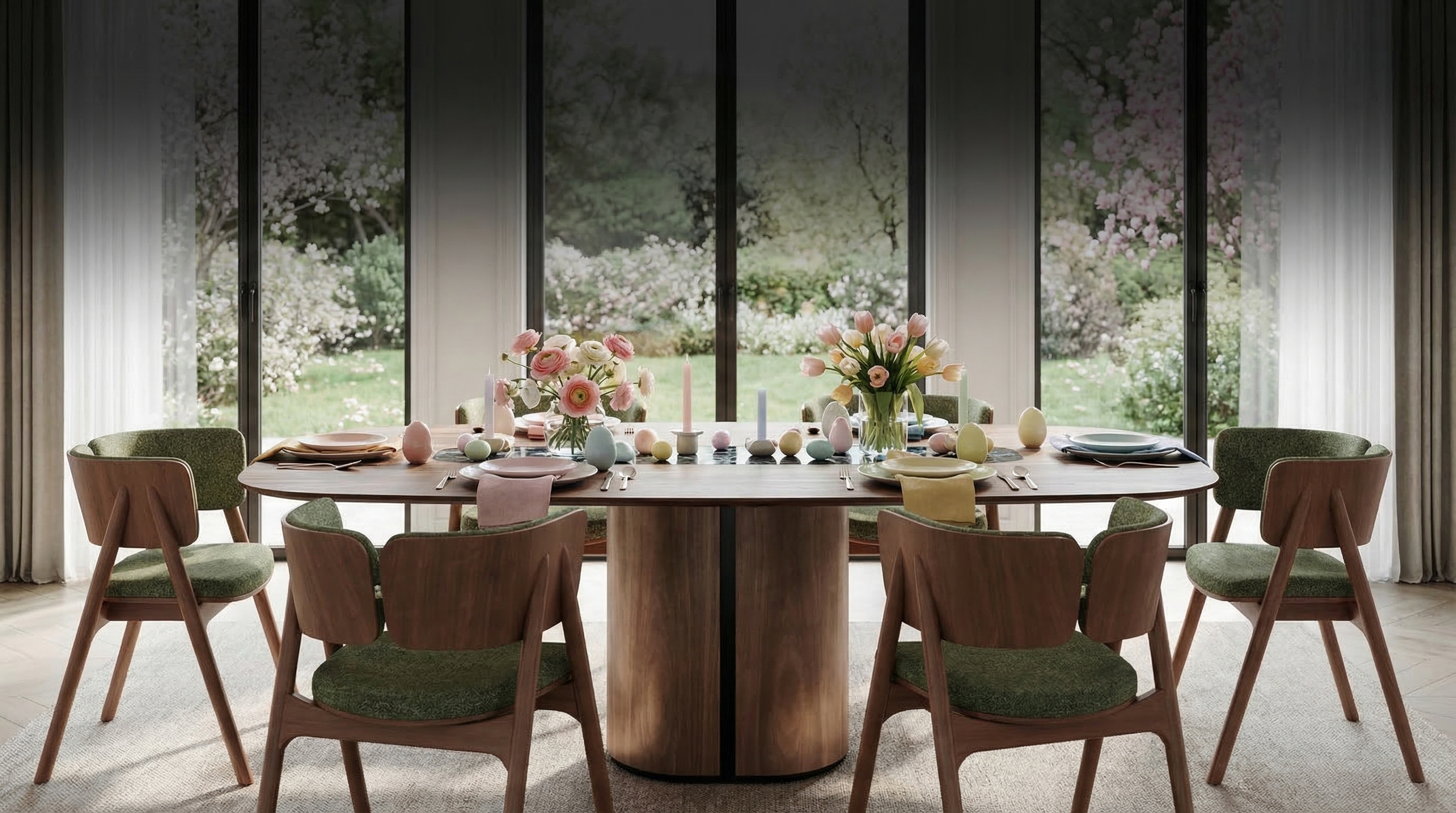 6 Ideen für traumhafte Osterdeko: Esstische in Pastellfarben stylen