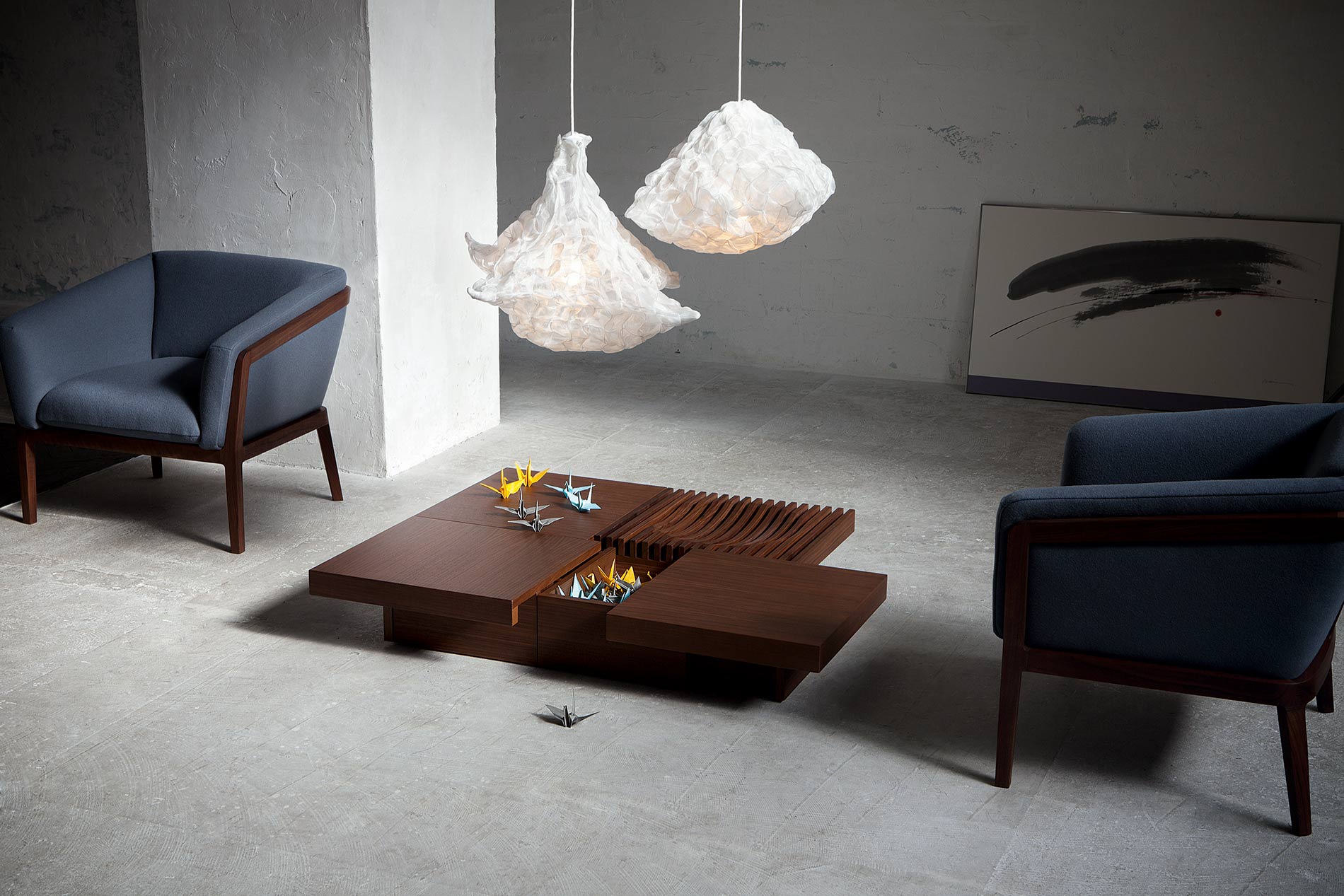 Massivholz Couchtisch mit Geheimfach Massivholz Couchtisch mit Geheimfach