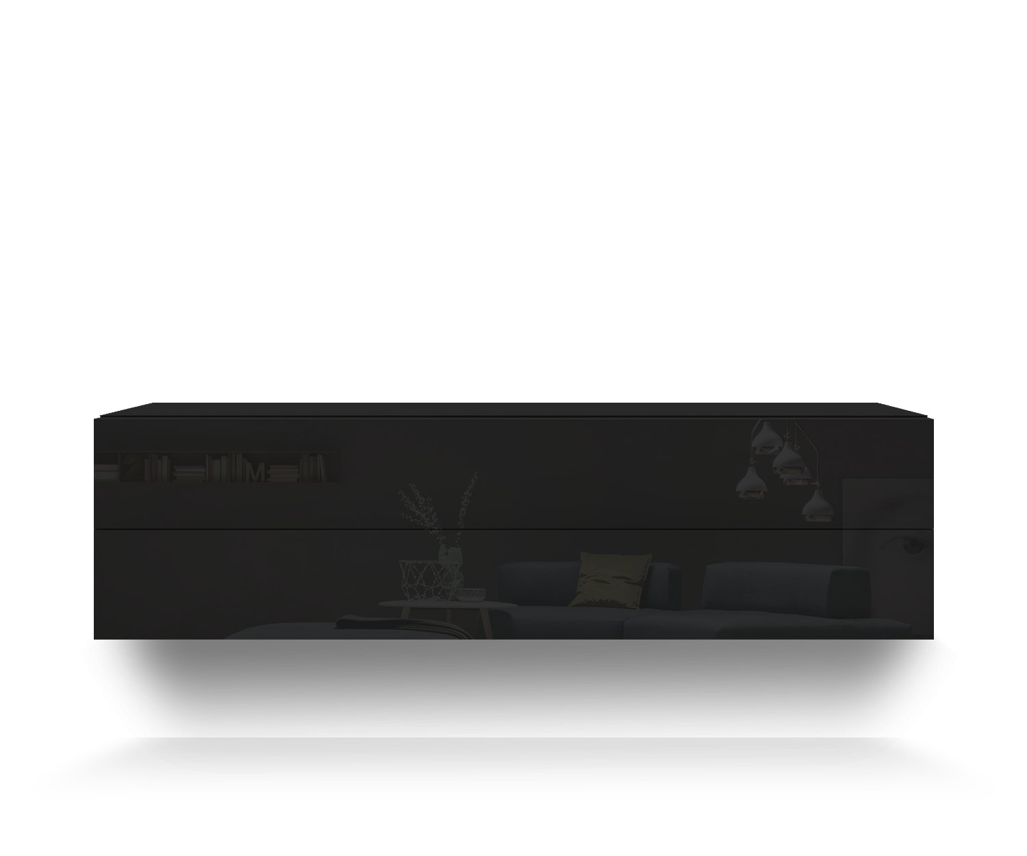 Novamobili Hängekommode Easy 2er B128 schwarz418 Novamobili Hängekommode Easy 2er B128 schwarz418