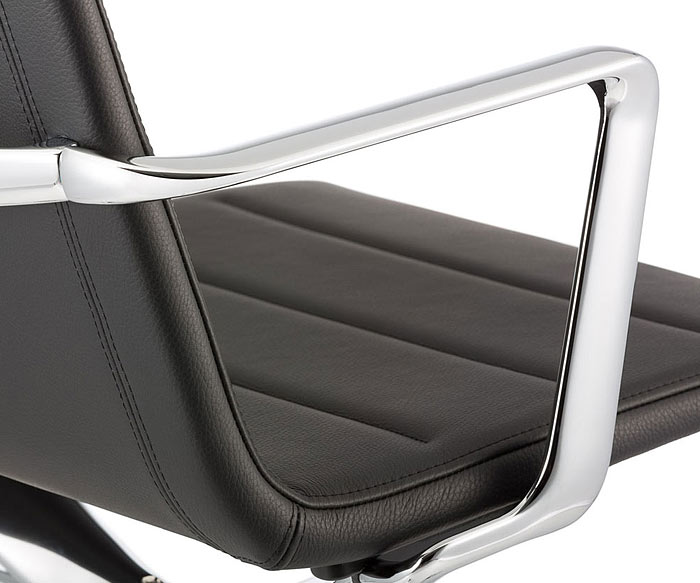 Hochwertiger ICF Valea Lounge Buerostuhl Aluminium Chrom Armlehne Hochwertiger ICF Valea Lounge Buerostuhl Aluminium Chrom Armlehne