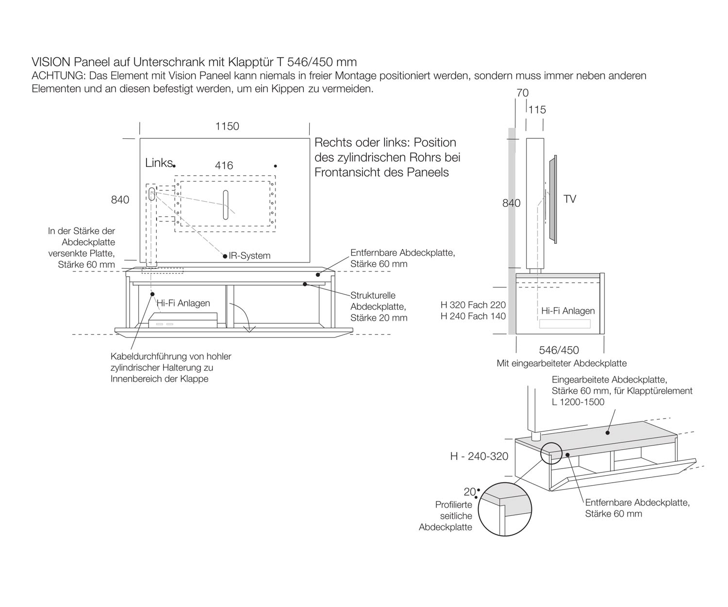 Livitalia Design Design Lowboard Vision Technik Abmessungen Livitalia Design Design Lowboard Vision Technik Abmessungen