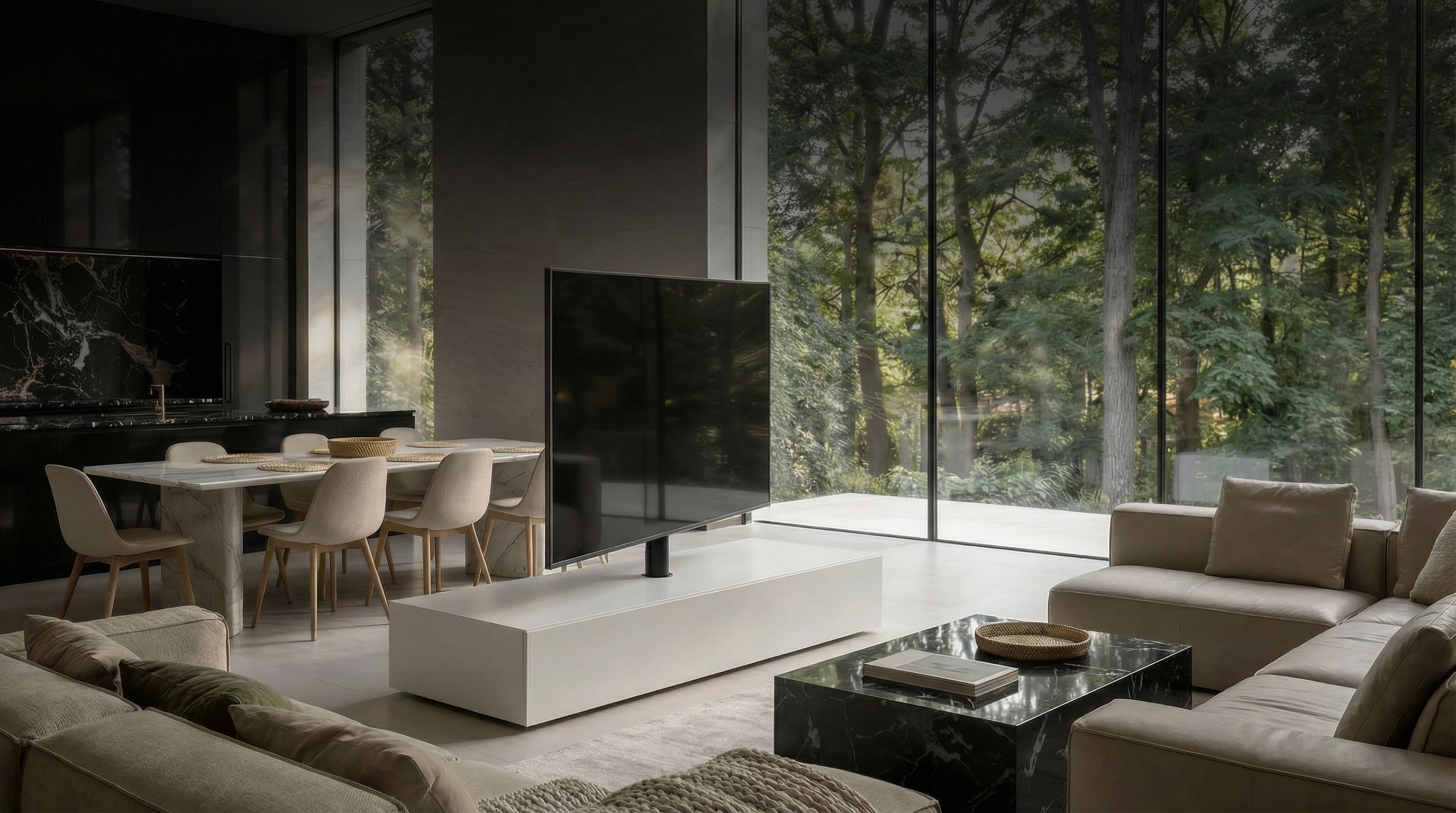 Fernsehtisch freistehend: Die Platzierungsregel der Profis